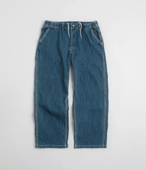 Reversible design Office Wear thisisneverthat Denim Loose Pants - Blue