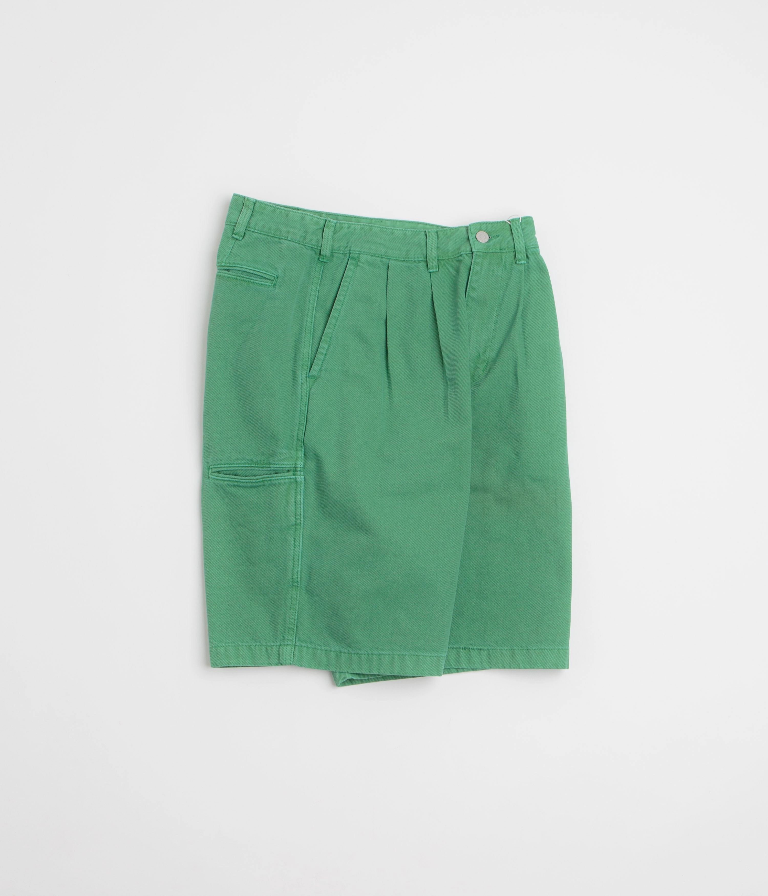 thisisneverthat Overdyed Half Shorts - Green fishing attire