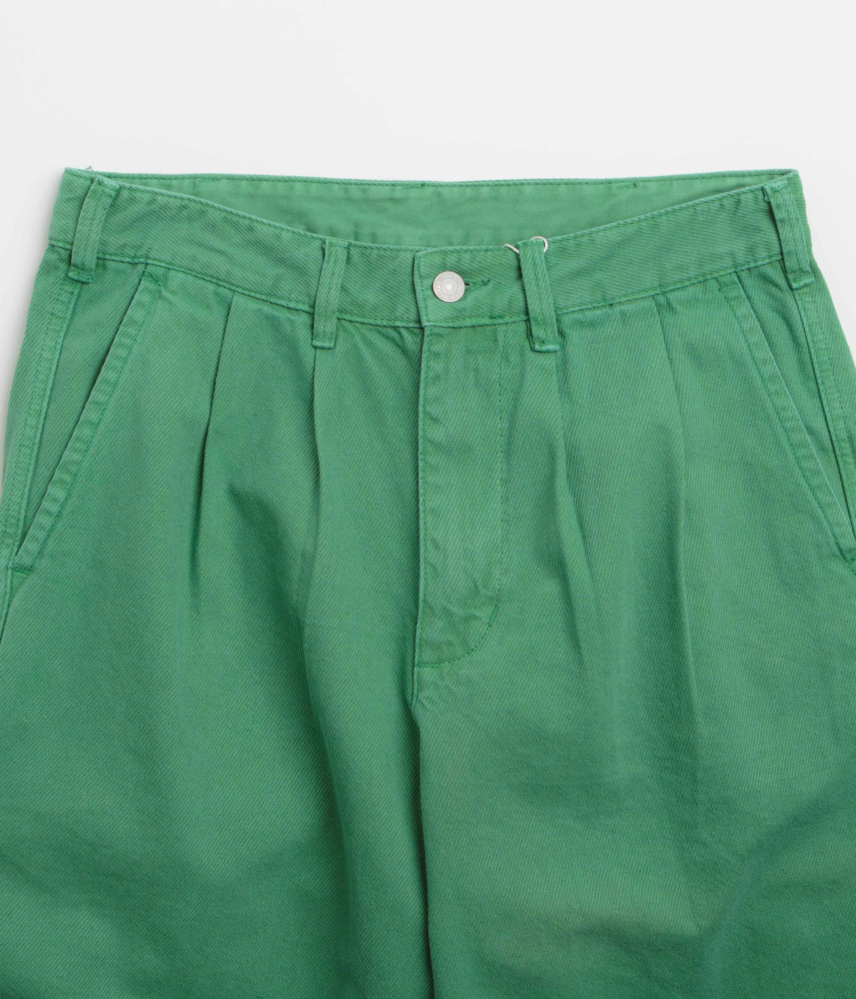 thisisneverthat Overdyed Half Shorts - Green Trendy Fit Nylon shorts