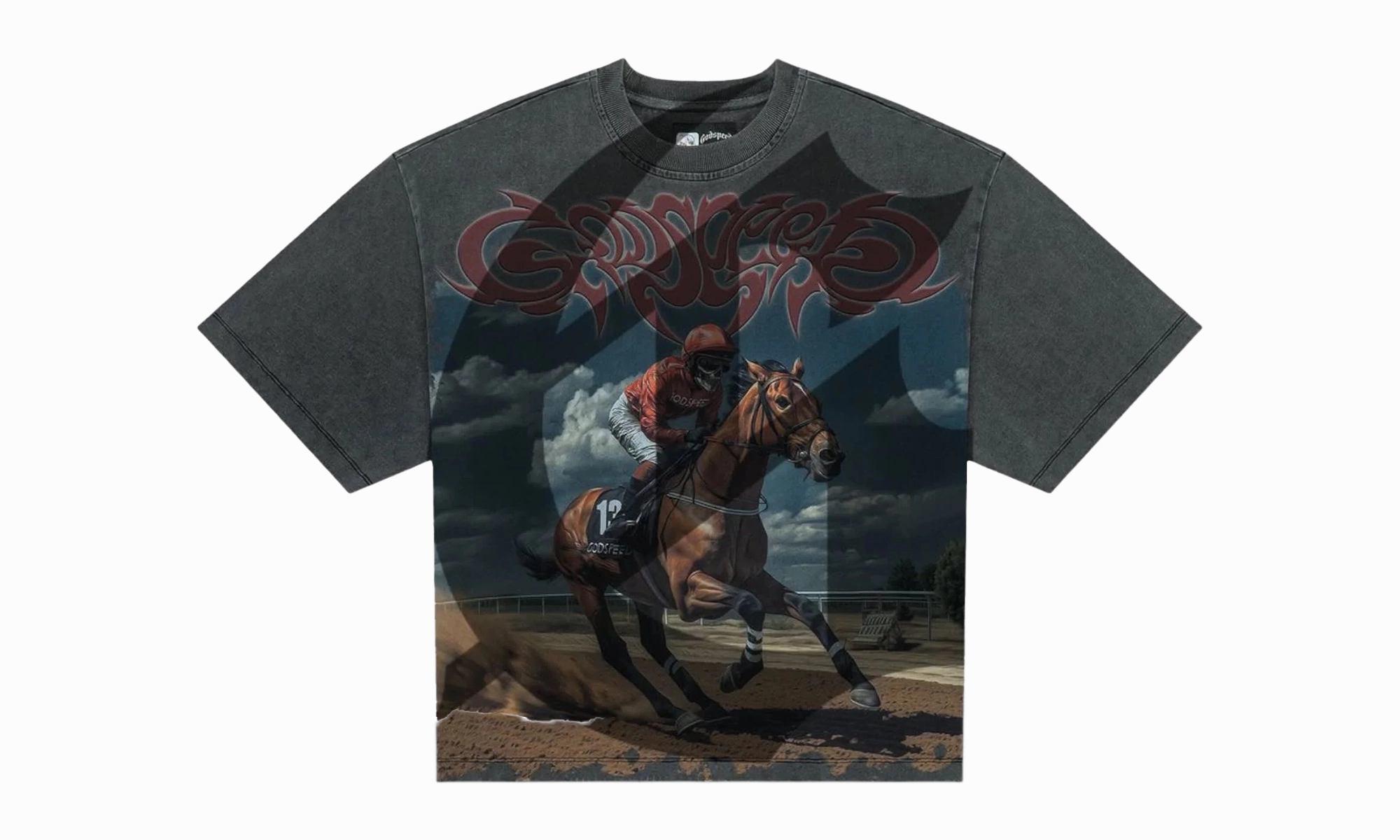 Crown Fit AntiFadeTechnology Thoroughbred T-Shirt "Grey Wash"