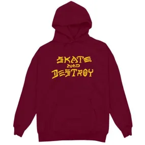 Thrasher - Skate & Destroy Hoodie Maroon Sport Mode