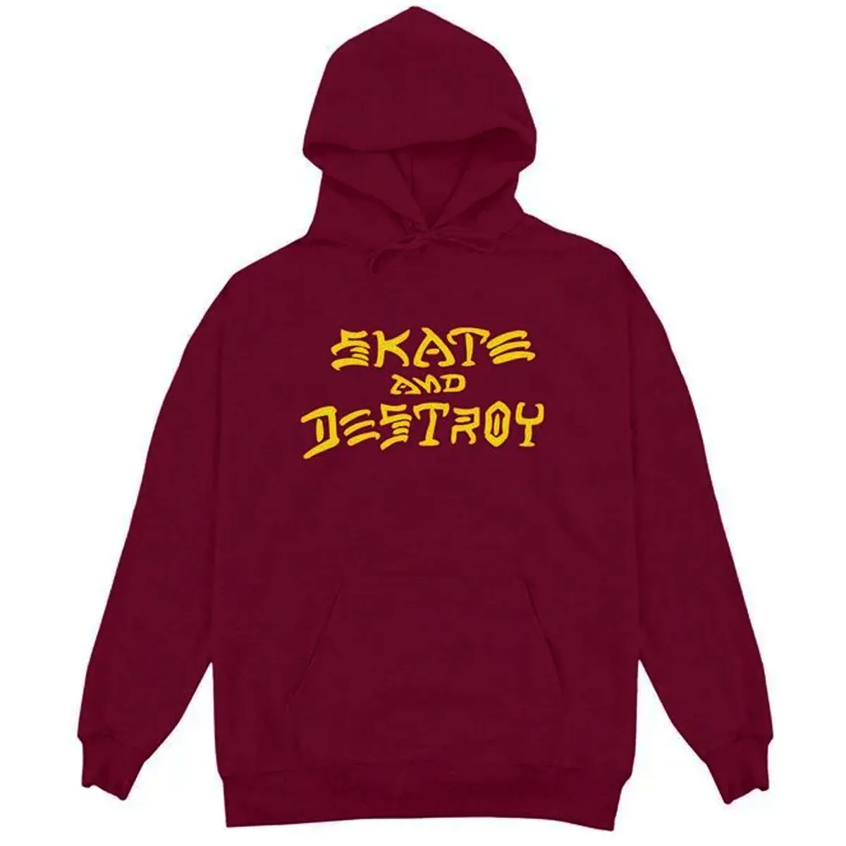 Athletic Tailoring Workout Gear Thrasher - Skate & Destroy Hoodie Maroon