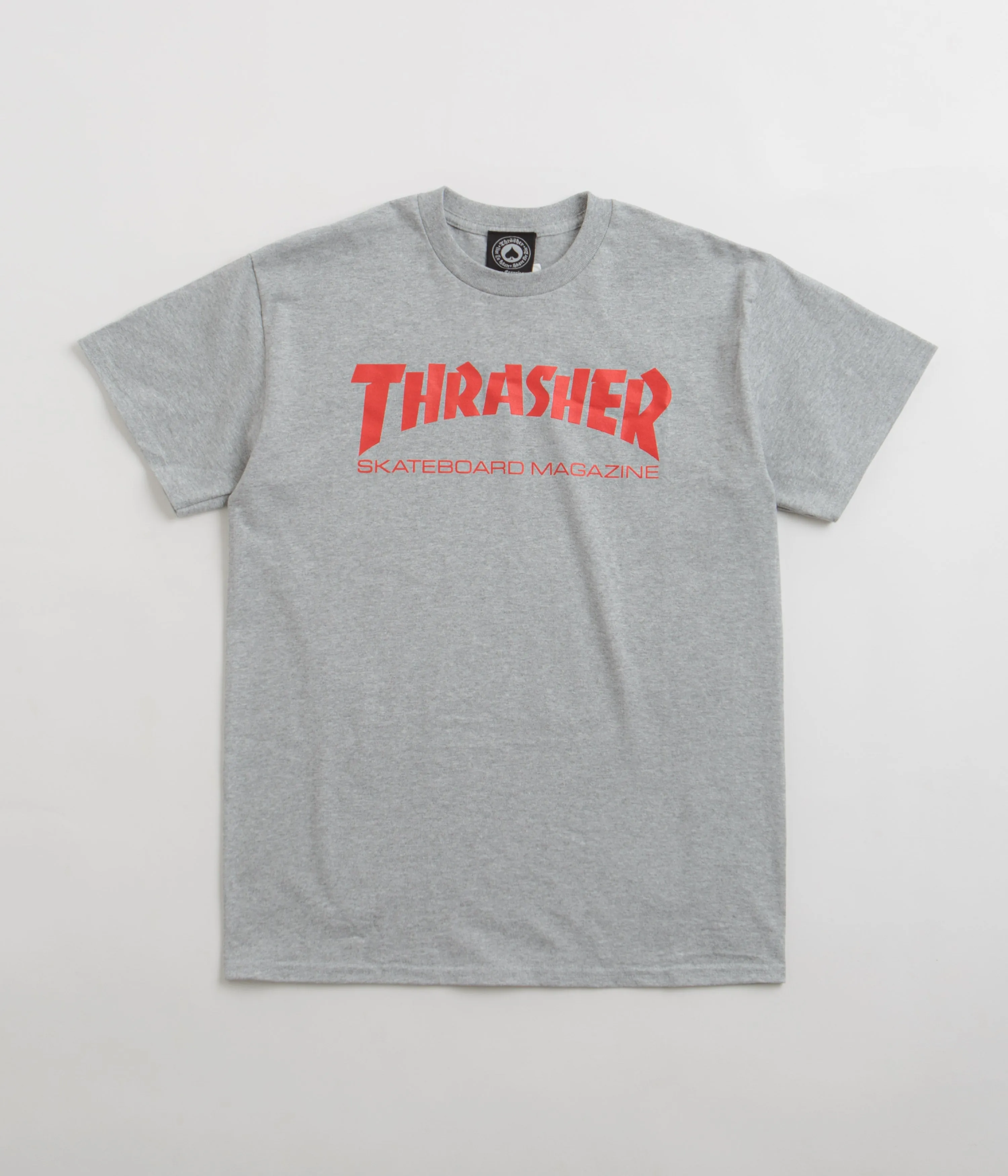 Thrasher Skate Mag T-Shirt - Grey / Red party scene