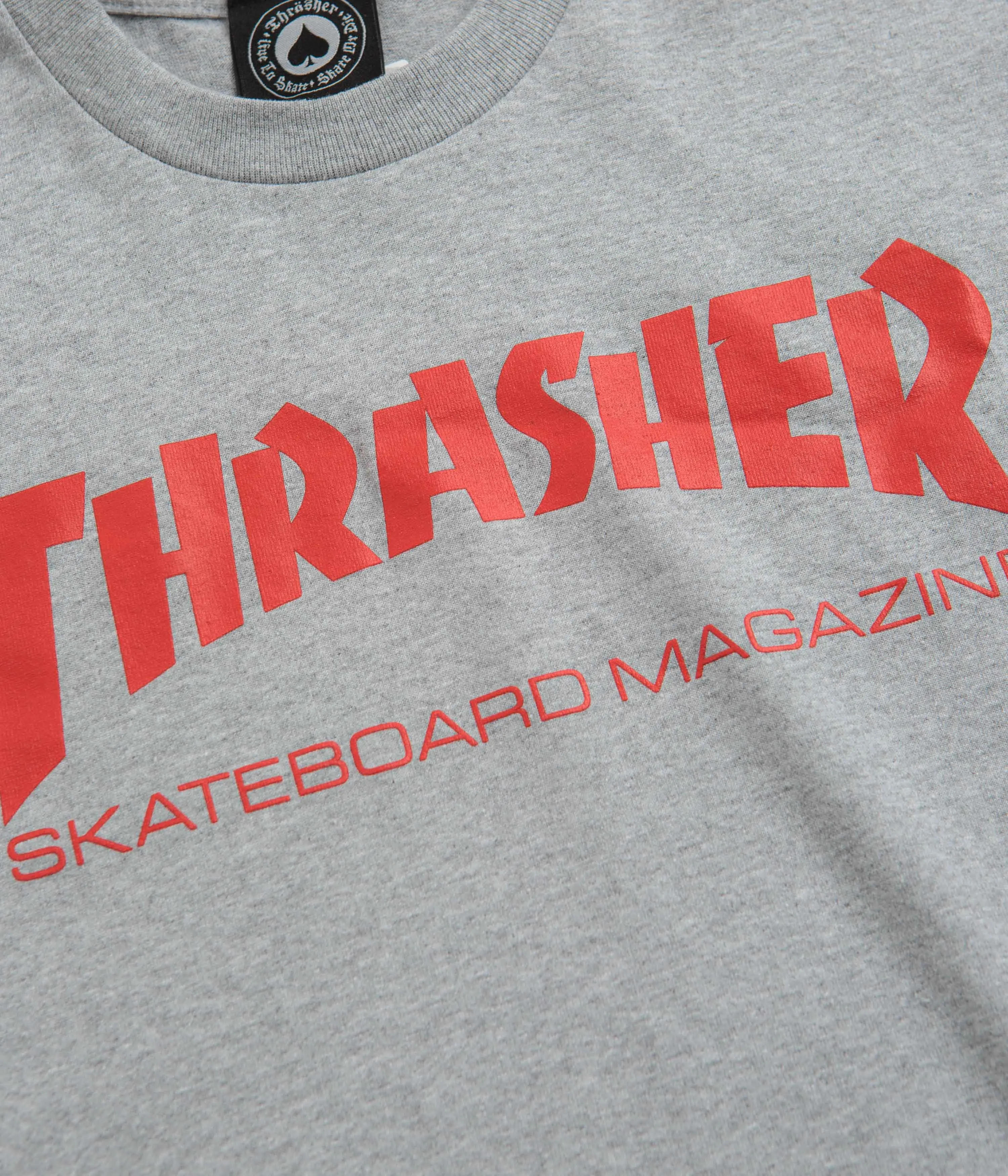 park Thrasher Skate Mag T-Shirt - Grey / Red
