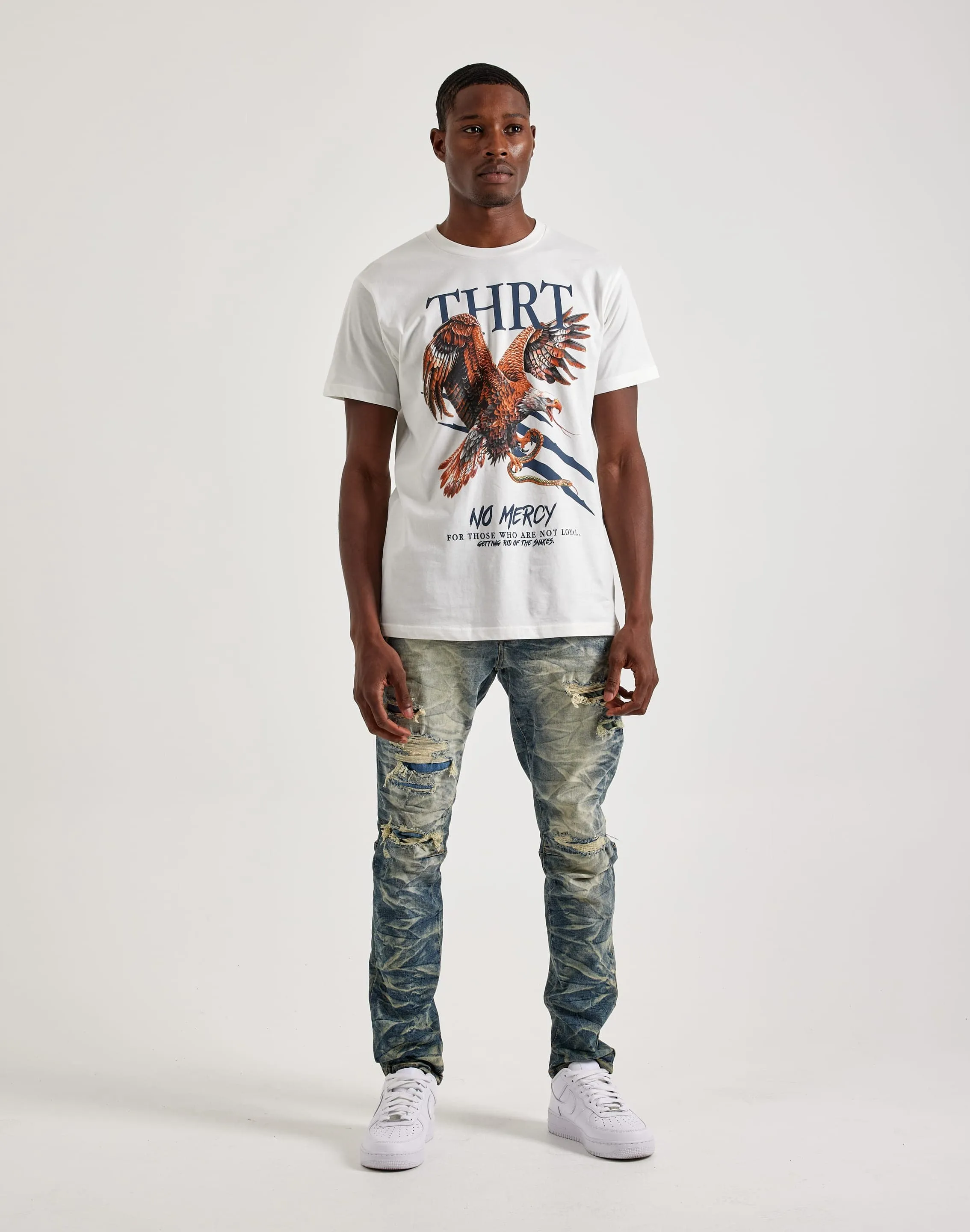 Play Mode Pure Linen Blend THRT Eagle Tee