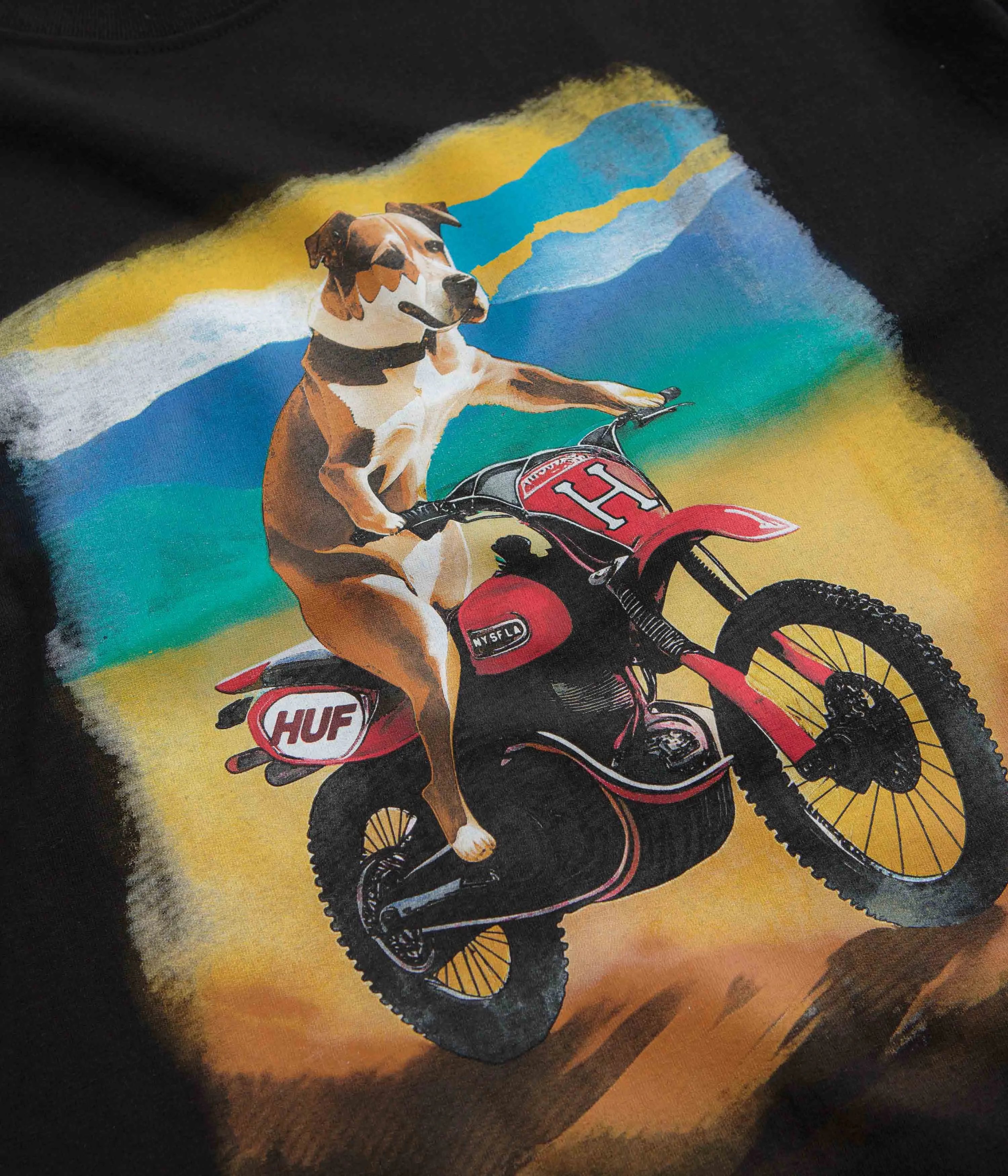 HUF Road Dog T-Shirt - Black beach event Sports use