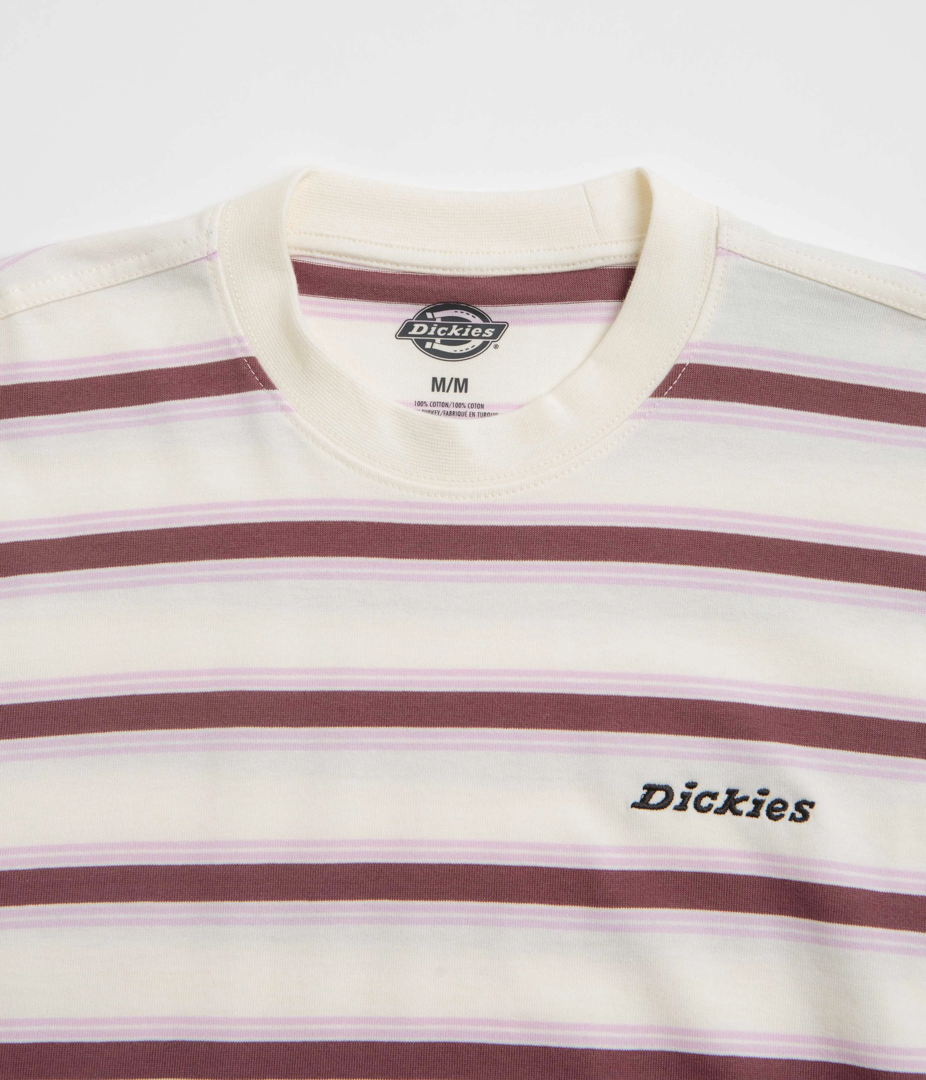 tennis event family venue event Dickies York Stripe T-Shirt - Egret