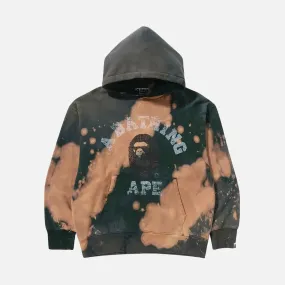 TIE DYE COLLEGE RELAXED FIT PULLOVER HOODIE - BEIGE Weather Guard Web Glow