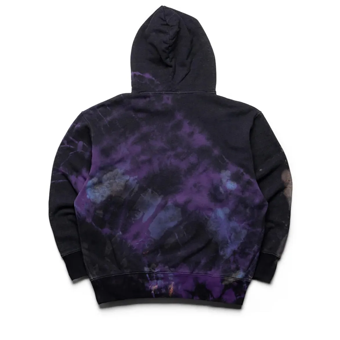 Winner Vibe TIE DYE COLLEGE RELAXED FIT PULLOVER HOODIE - BLACK