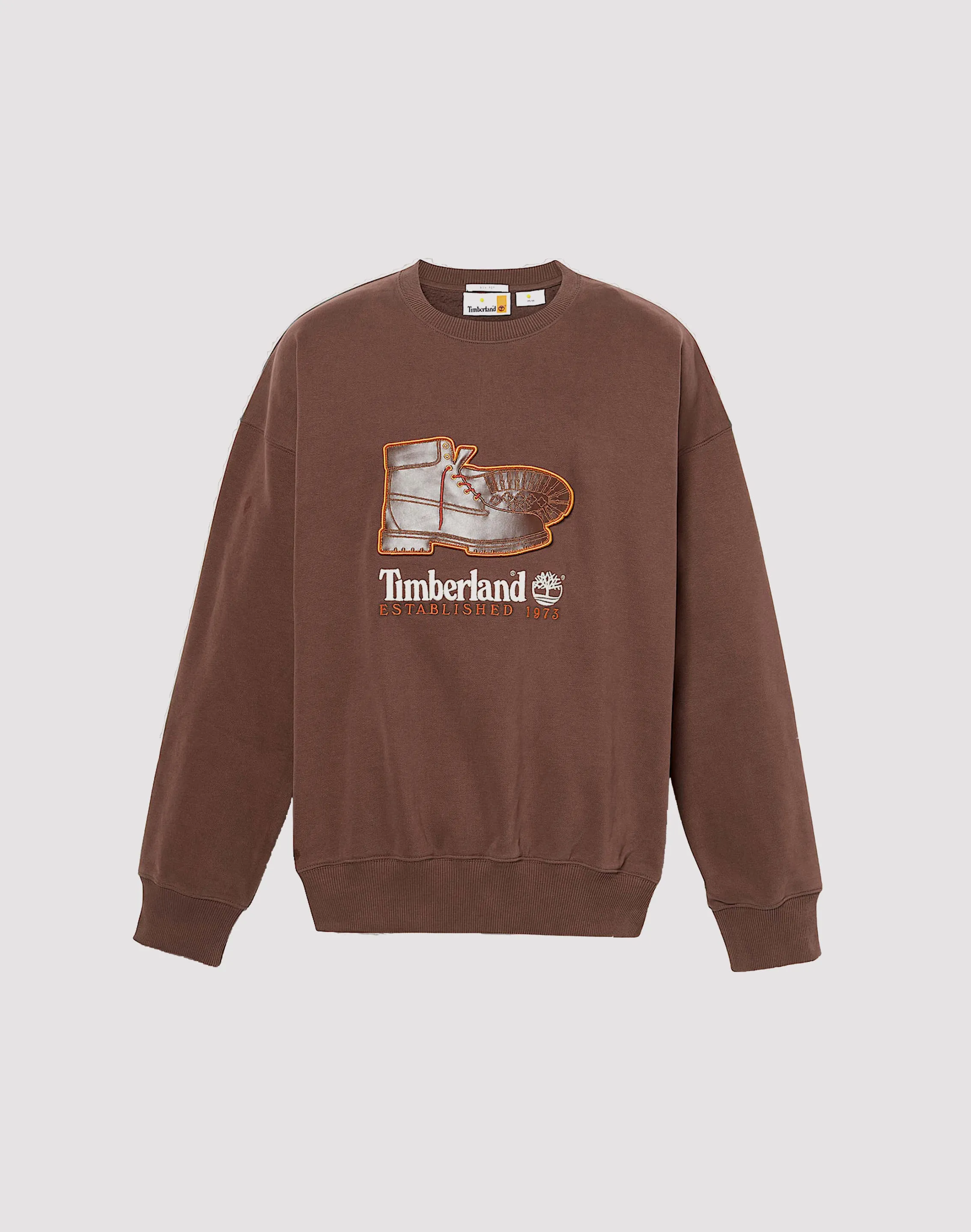 clean look Timberland Box Fit Badge Fleece Crewneck