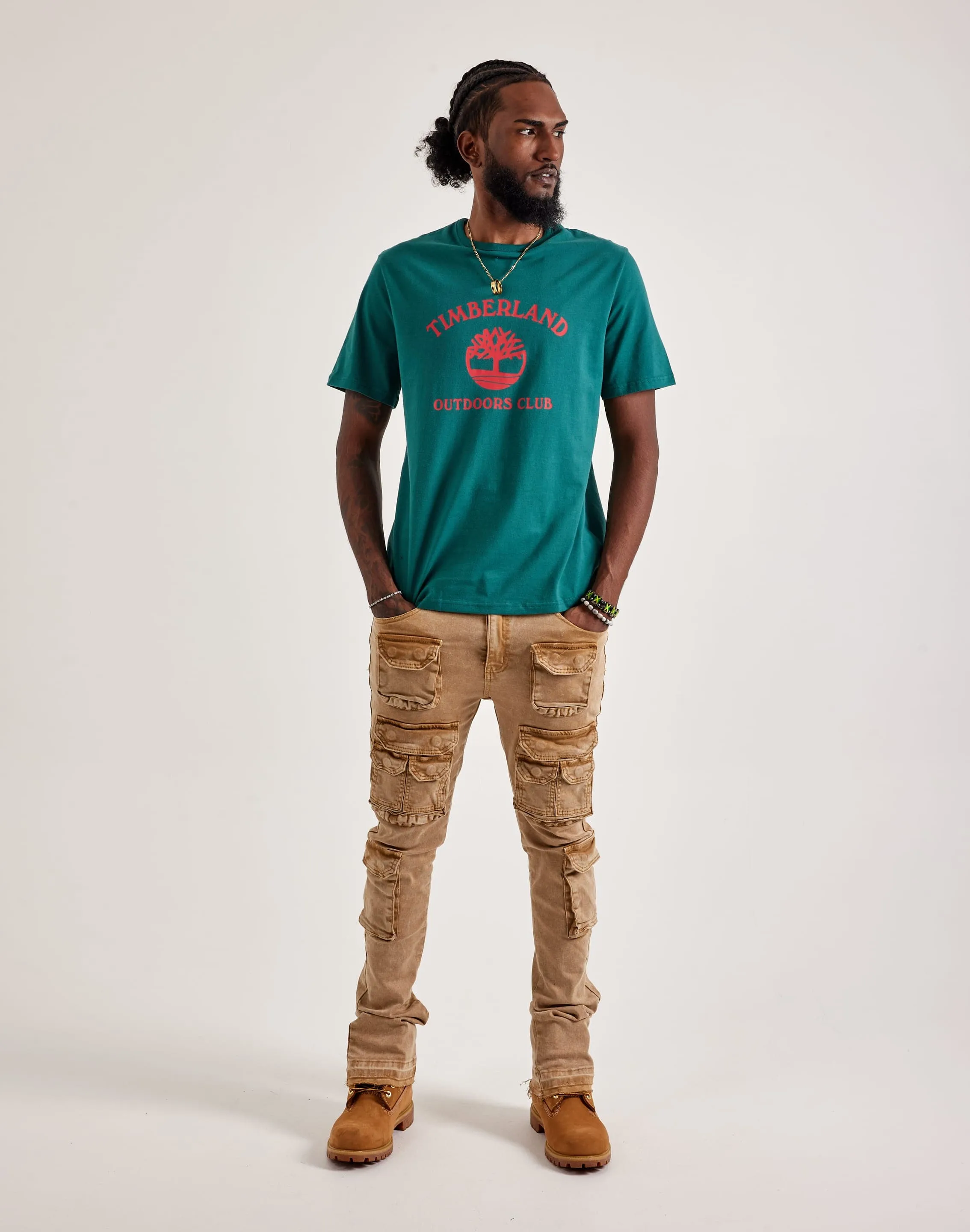 Timberland Outdoors Club Tee EcoFriendlyDyeProcess Cyber Glow