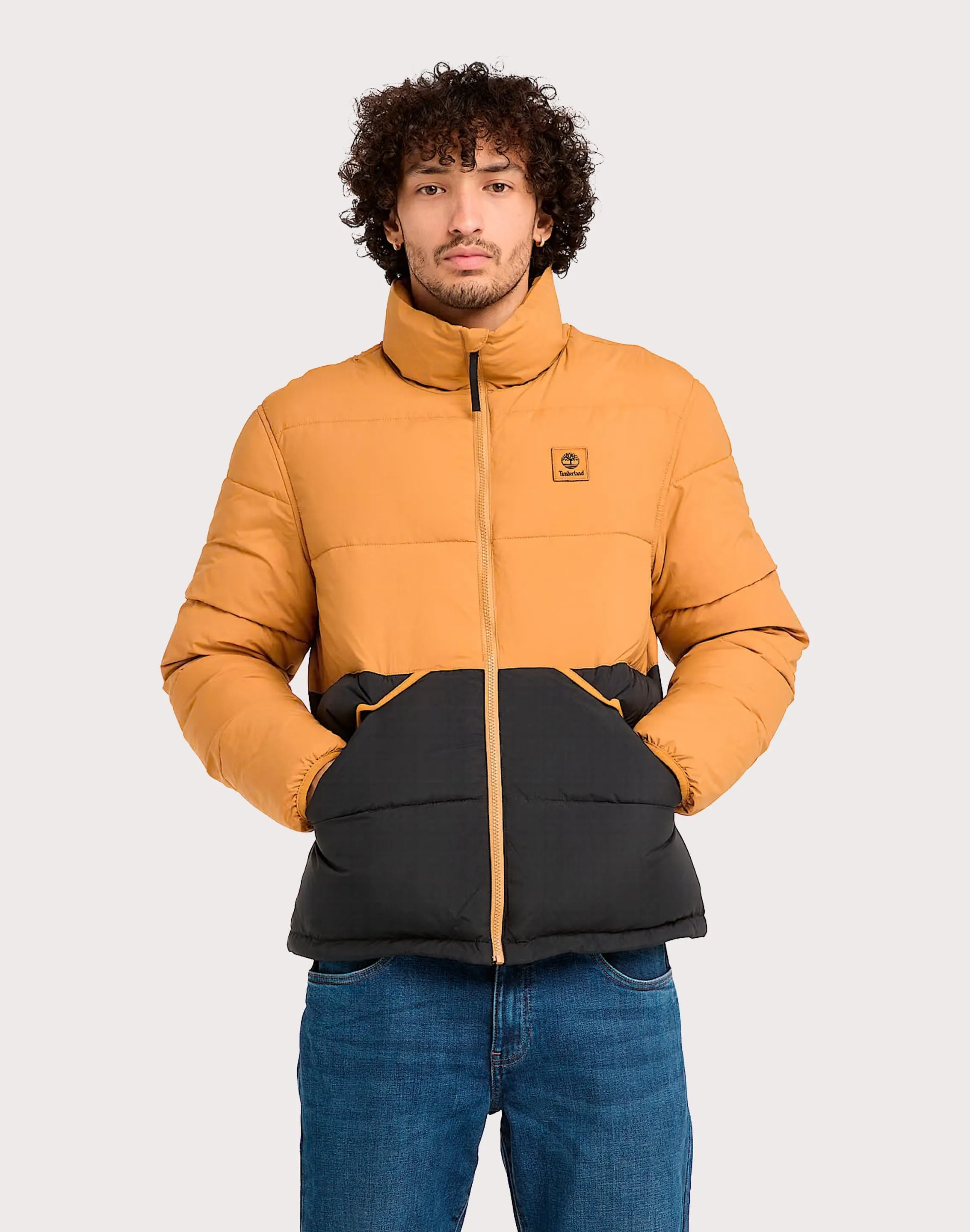 Creative Flow Digital Glow Timberland Synthetic Insulated Puffer Jacket