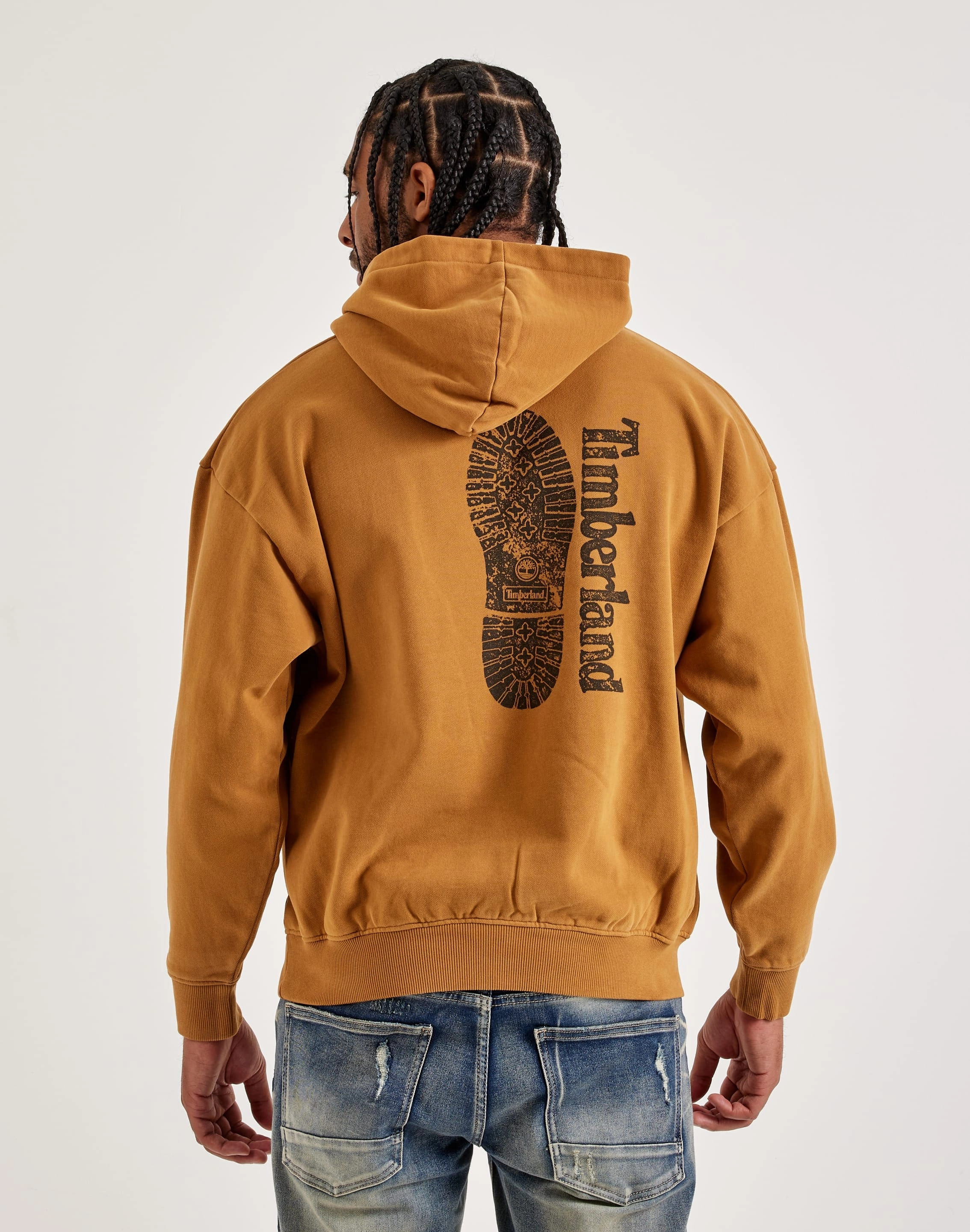 Timberland Footprint Fleece Pullover Hoodie Design Glow