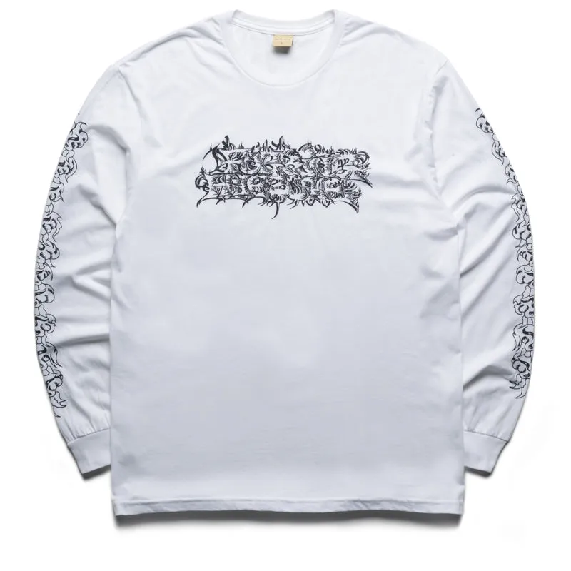 subtle hem Fucking Awesome Savie L/S Tee - White