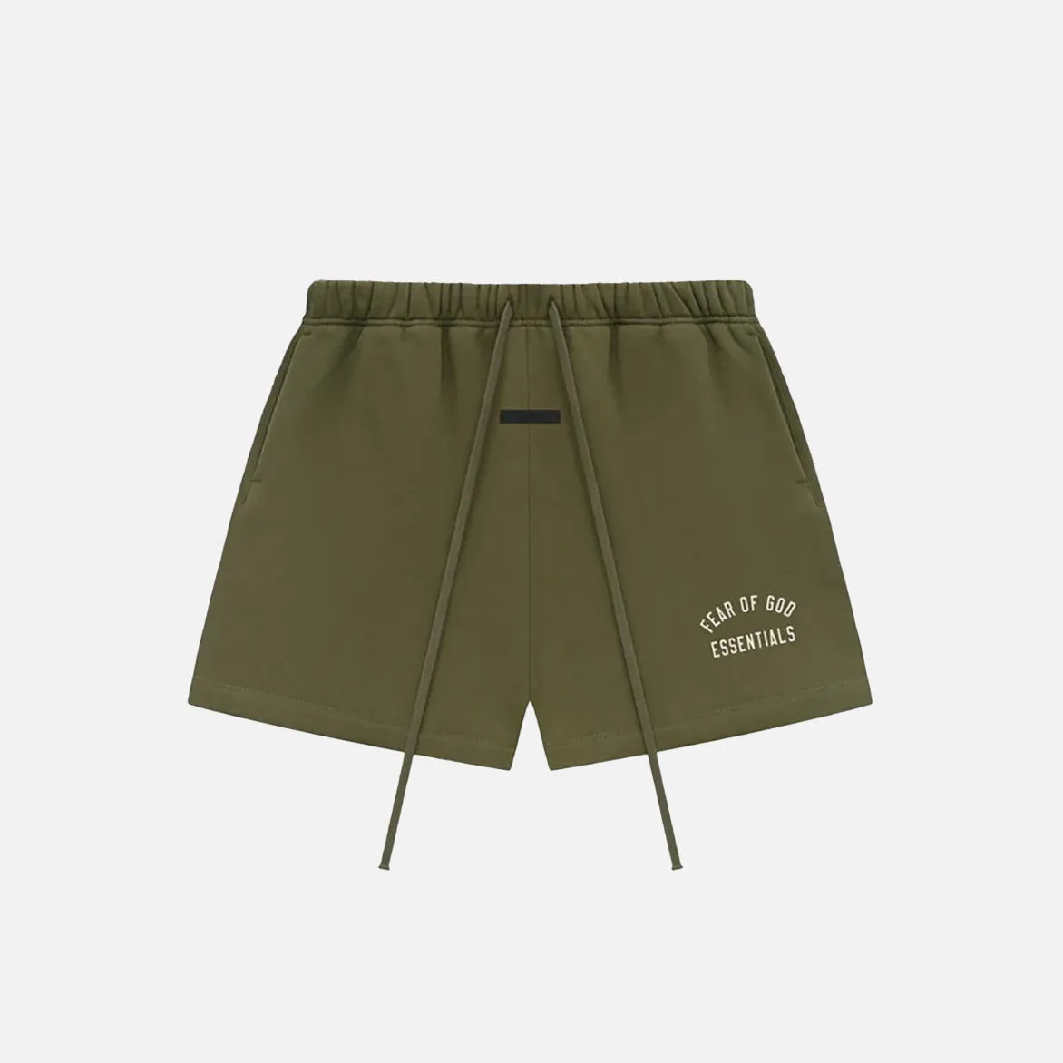 ReinforcedKnees ESSENTIALS FLEECE SOCCER SHORT - MILITARY