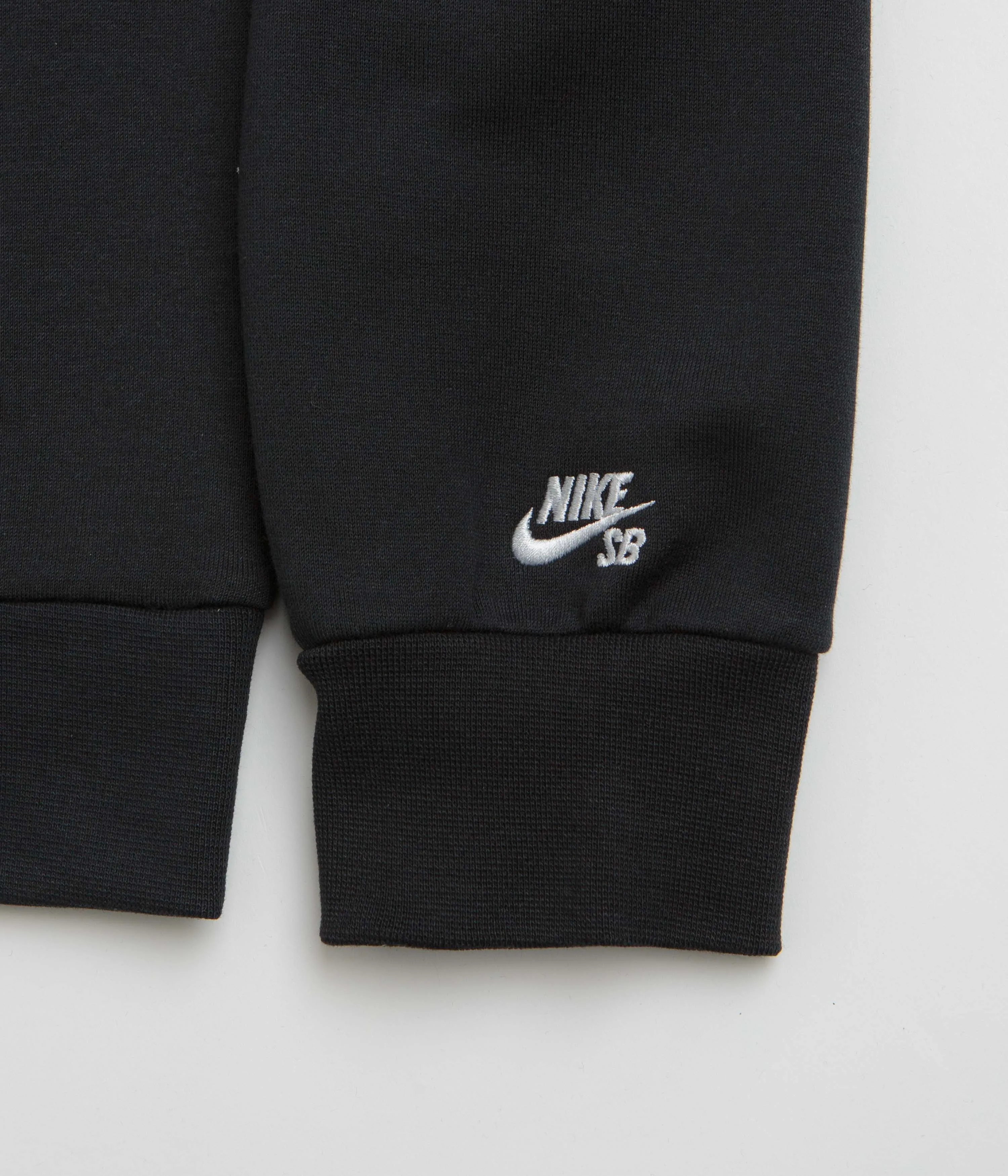 foldable Nike SB Graphic Logo Crewneck Sweatshirt - Black / White