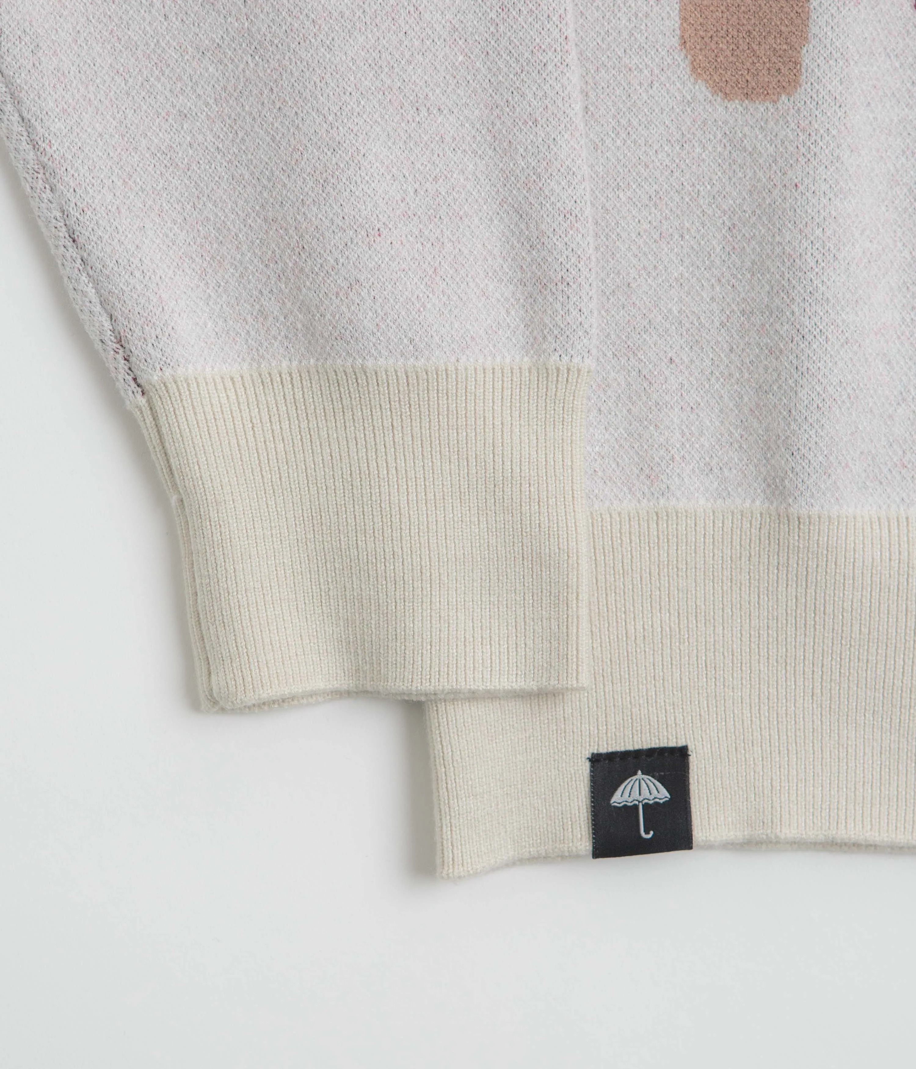 Helas Spirit Knit Crewneck Sweatshirt - Off White Modern Edge