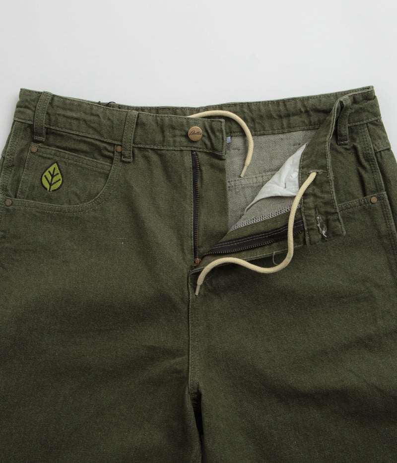 Butter Goods Weathergear Denim Shorts - Faded Army Sports Comfort