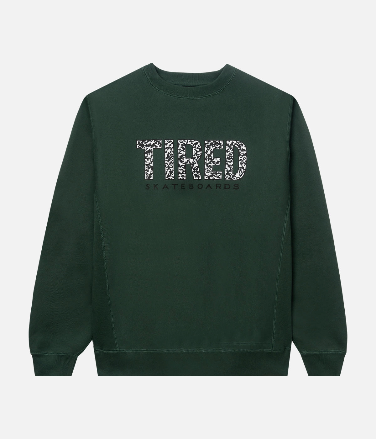 NoSlip Hem Tired Elephant Pattern Crew