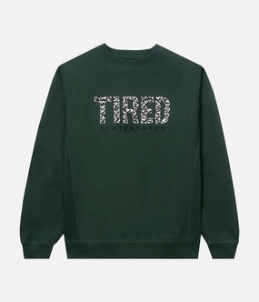 NoSlip Hem Tired Elephant Pattern Crew