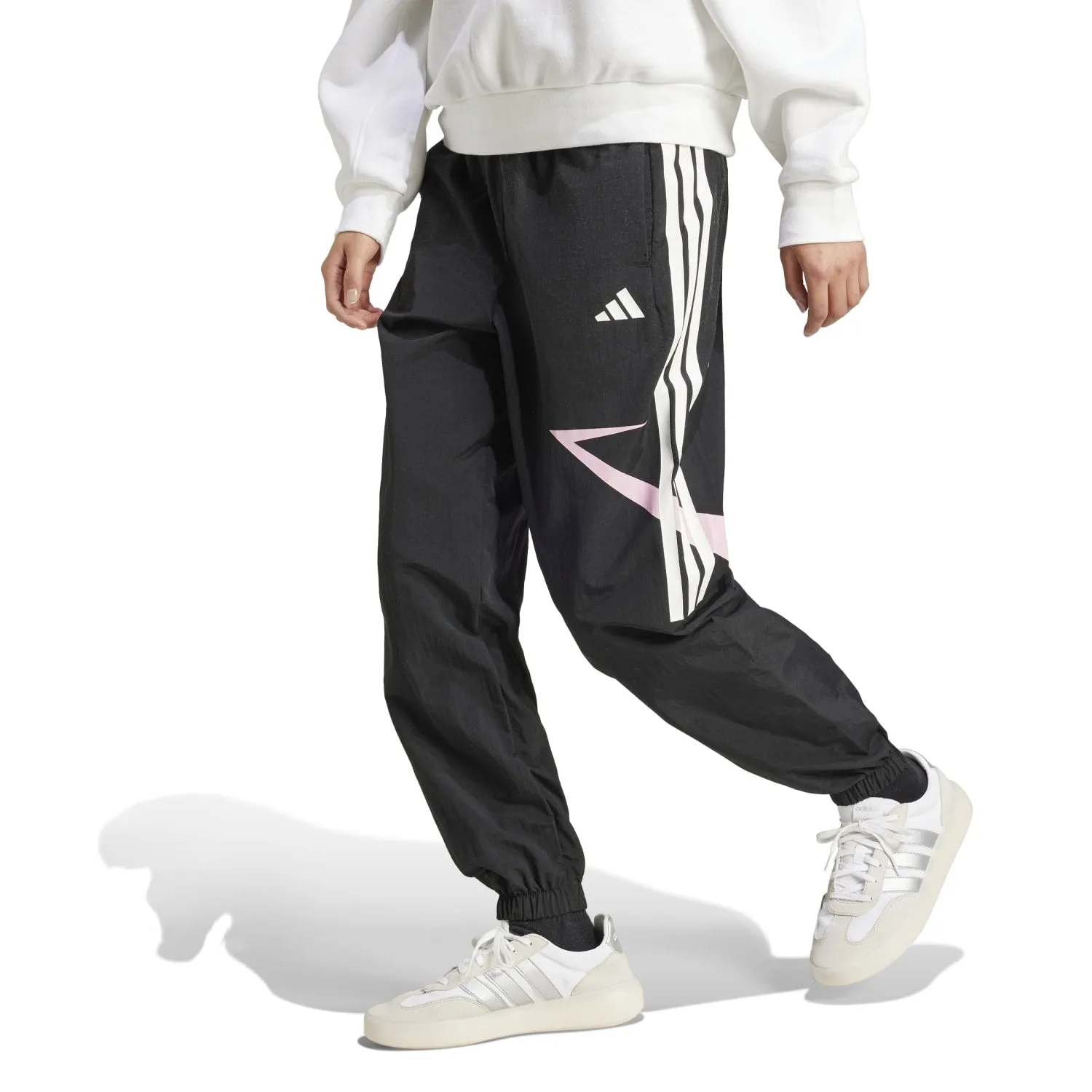 Red Flash Sunset Scene Tiro Colorblock Cuffed Pant - Womens