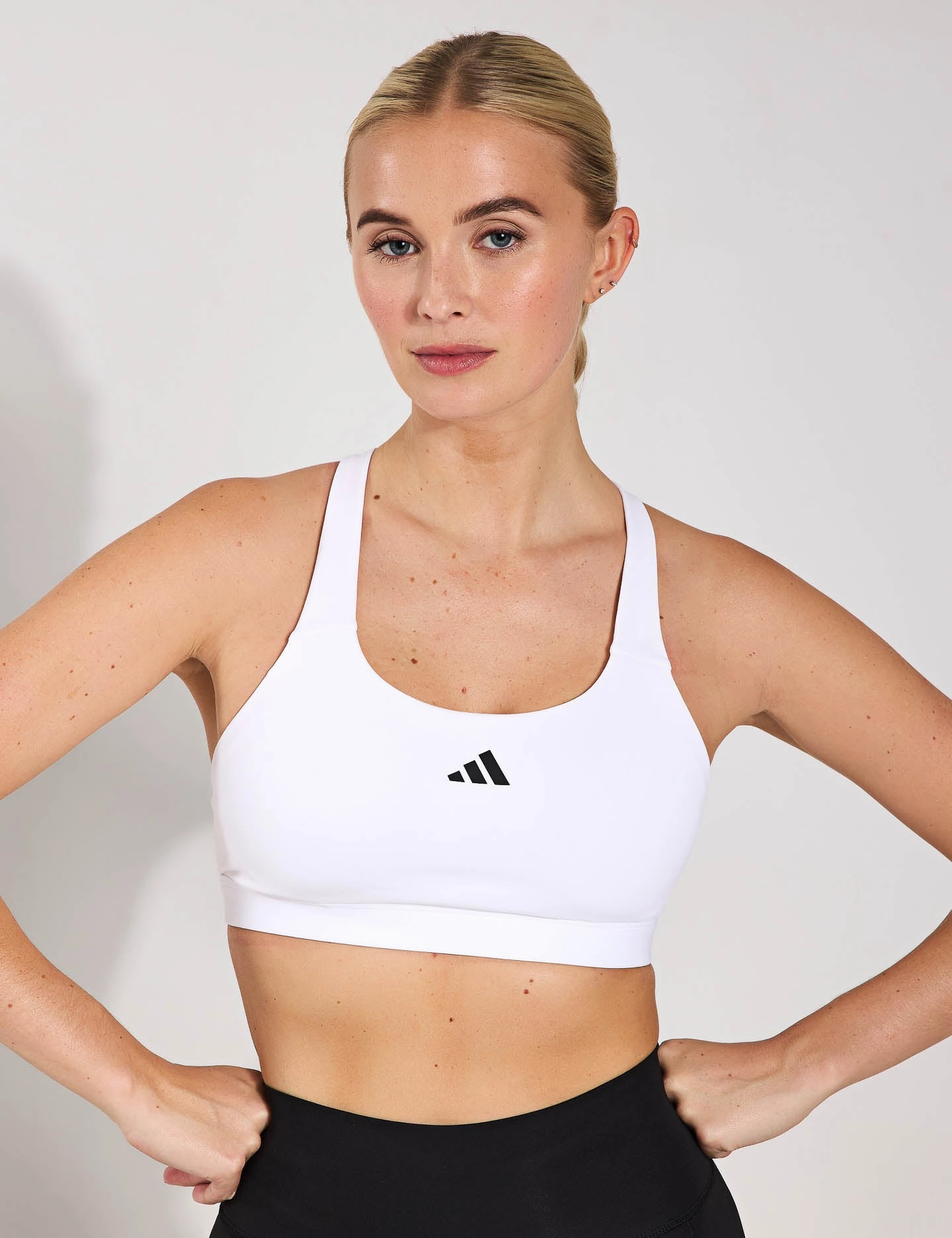 Comfortable Hold Supportive Closure TLRDREACT Training High-Support Bra - White