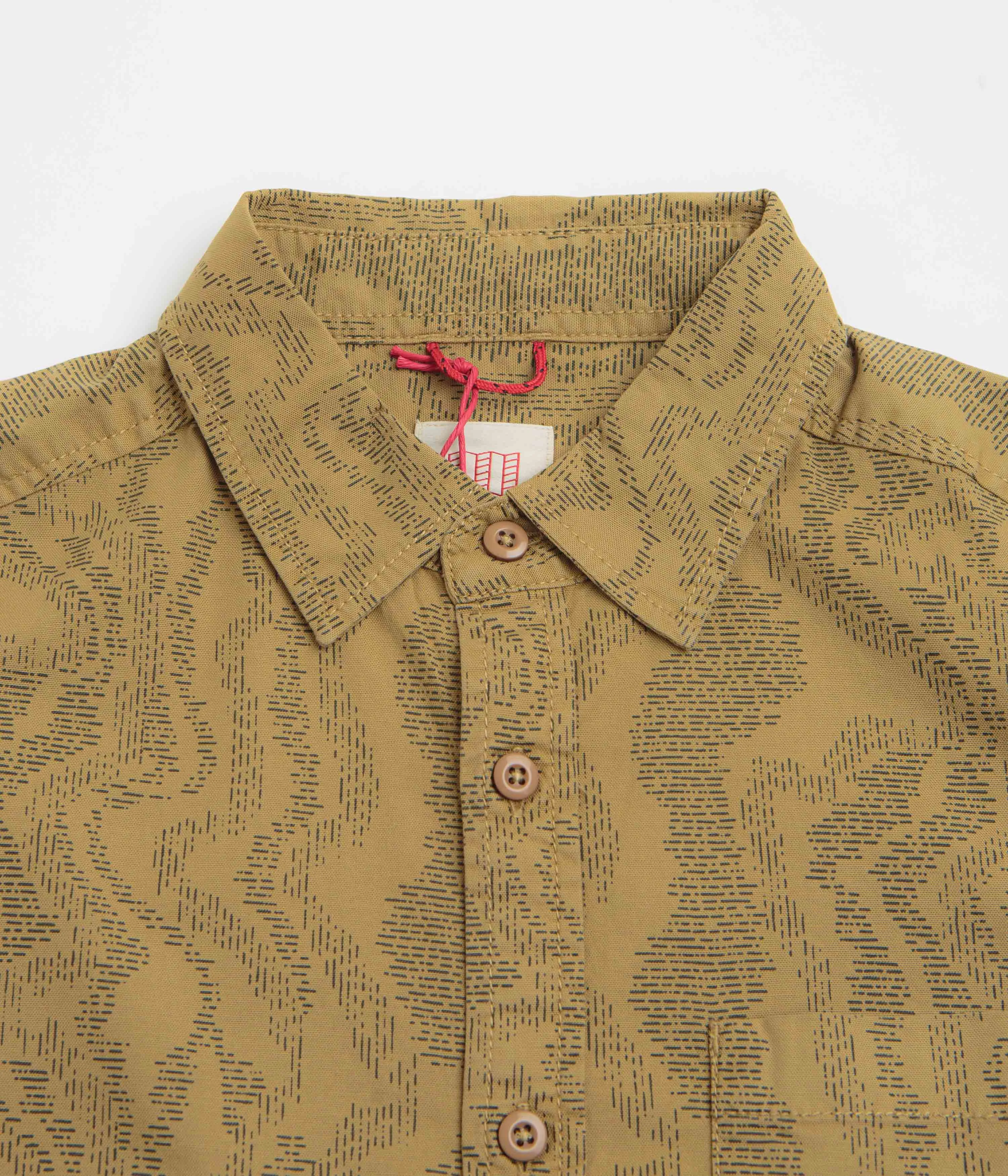 Topo Designs Dirt Desert Short Sleeve Shirt - Elmwood River Bed Interview Ready Winter Comfort