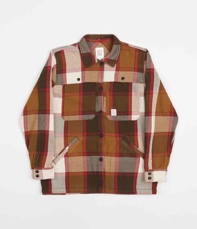 Opinion ski holiday Topo Designs Womens Mountain Shirt Jacket - Brown / Natural Plaid