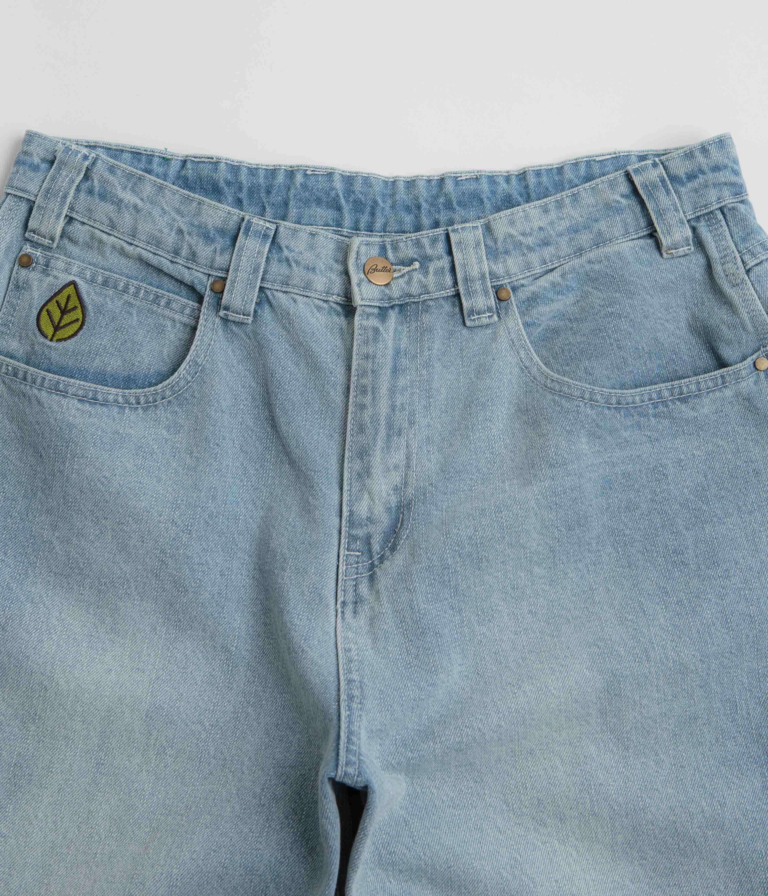 Butter Goods Weathergear Jeans - Faded Blue clean design