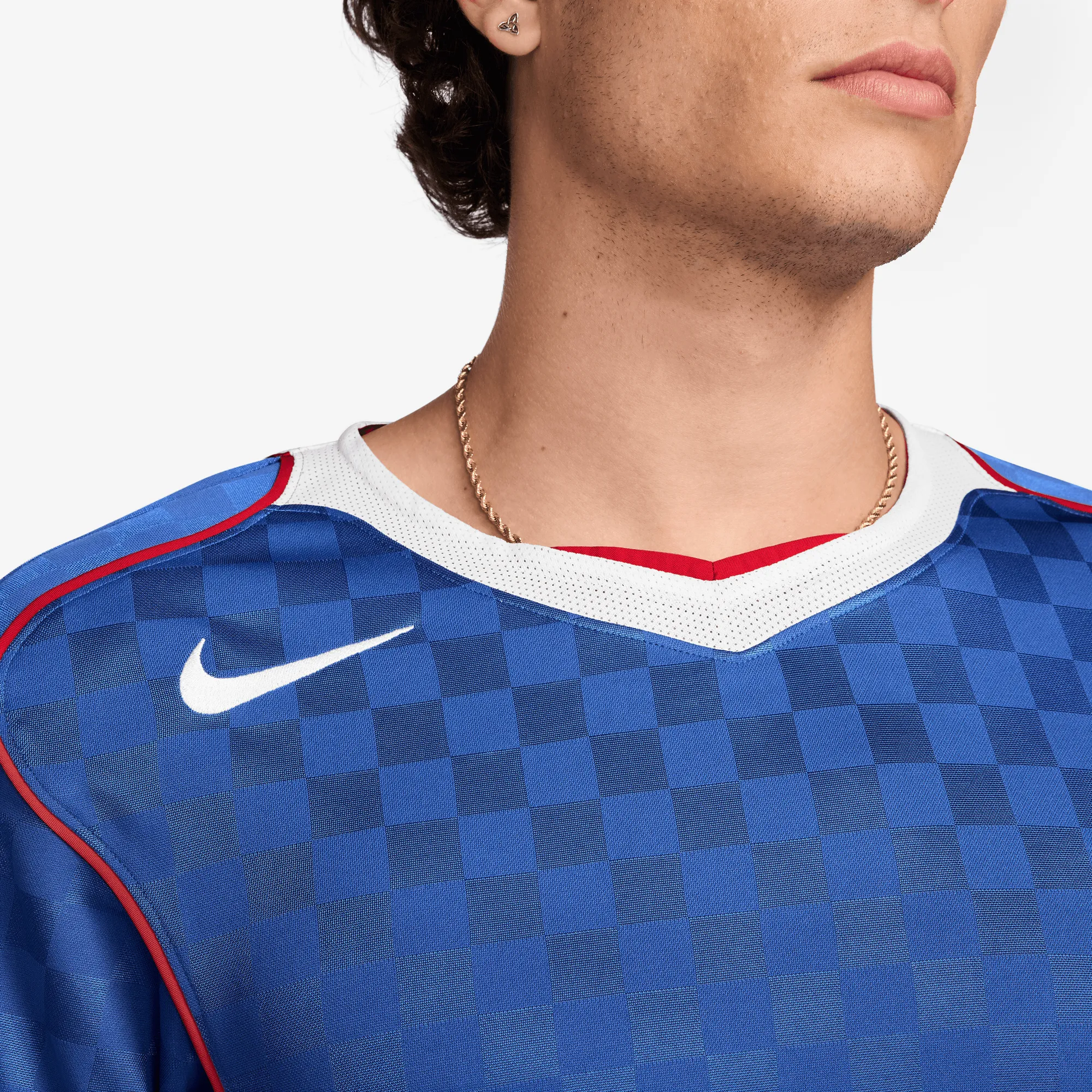 Stretchable Fabric ElasticCuffDesign TOTAL 90 DRI-FIT SOCCER JERSEY - GAME ROYAL