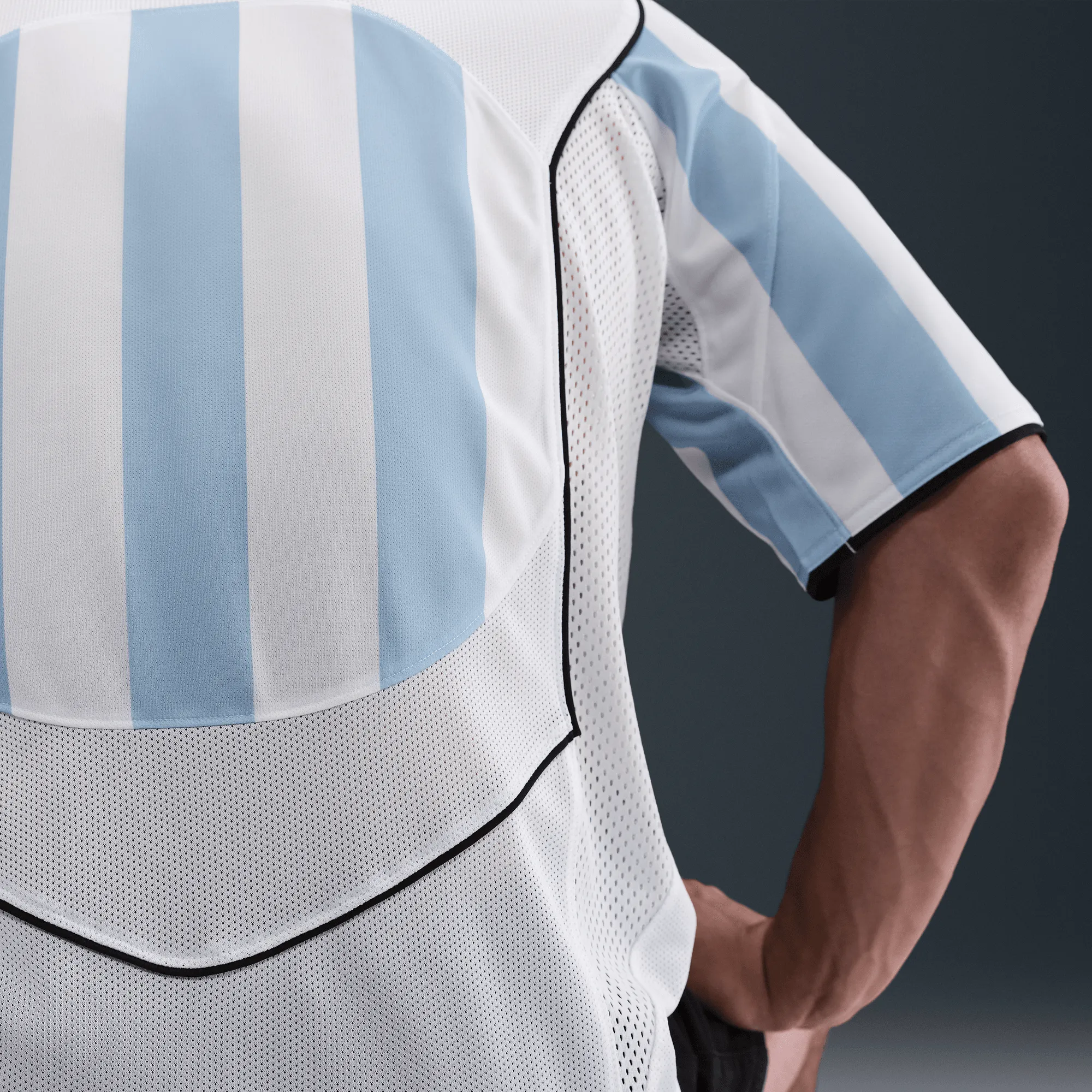RecycledPolyester Street Sport TOTAL 90 DRI-FIT SOCCER JERSEY - PSYCHIC BLUE / WHITE