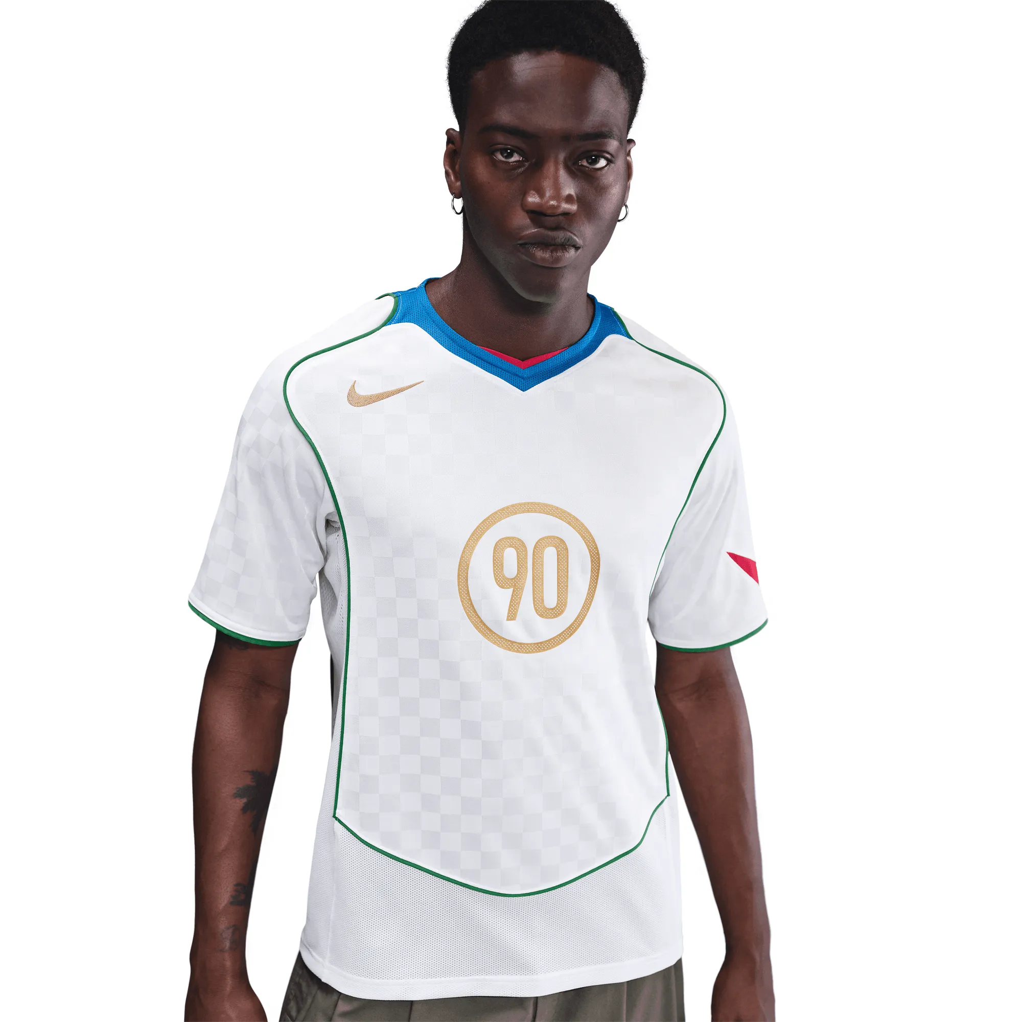 TOTAL 90 DRI-FIT SOCCER JERSEY - WHITE / ITALY BLUE Star Light