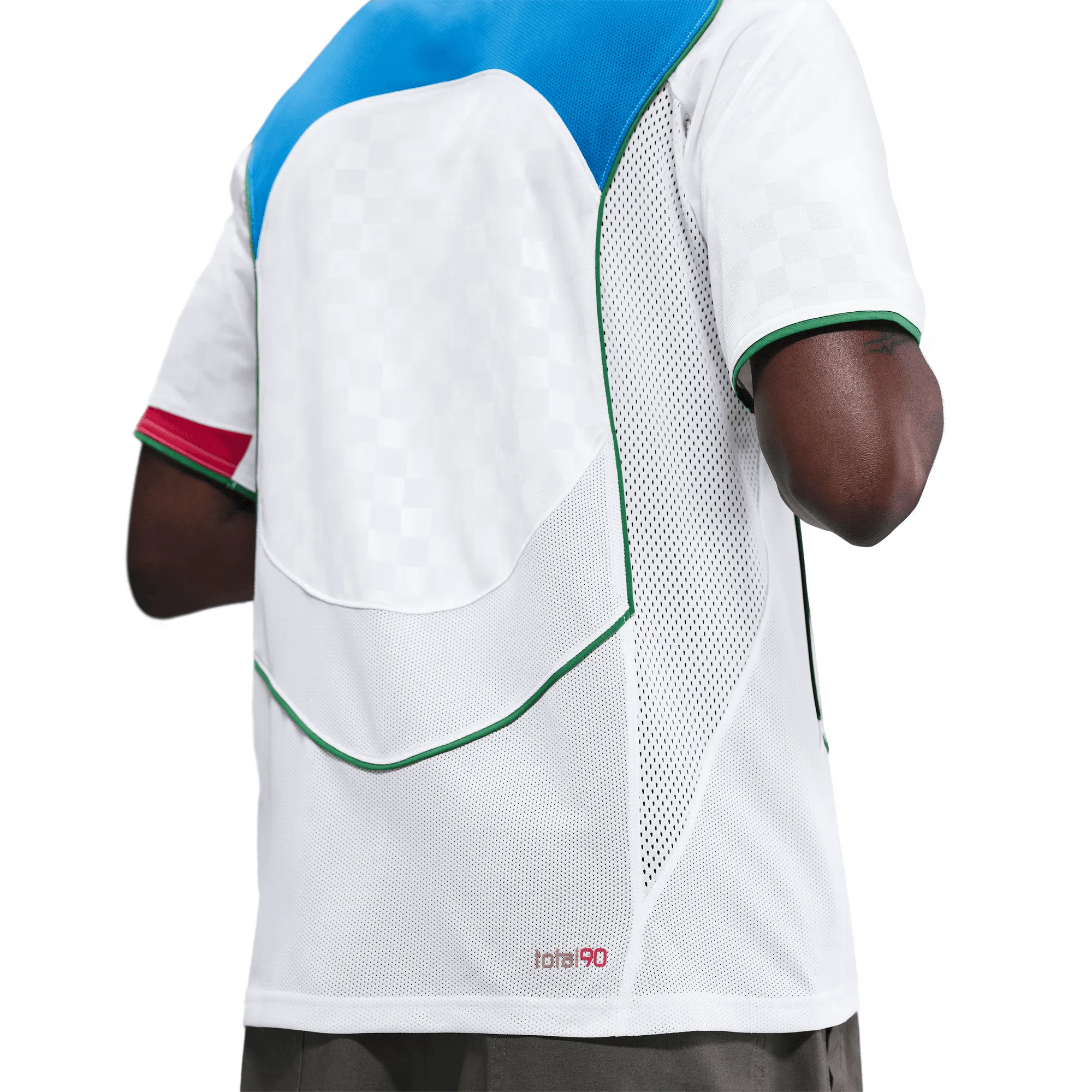 TOTAL 90 DRI-FIT SOCCER JERSEY - WHITE / ITALY BLUE Sprint Fit MultiPocket