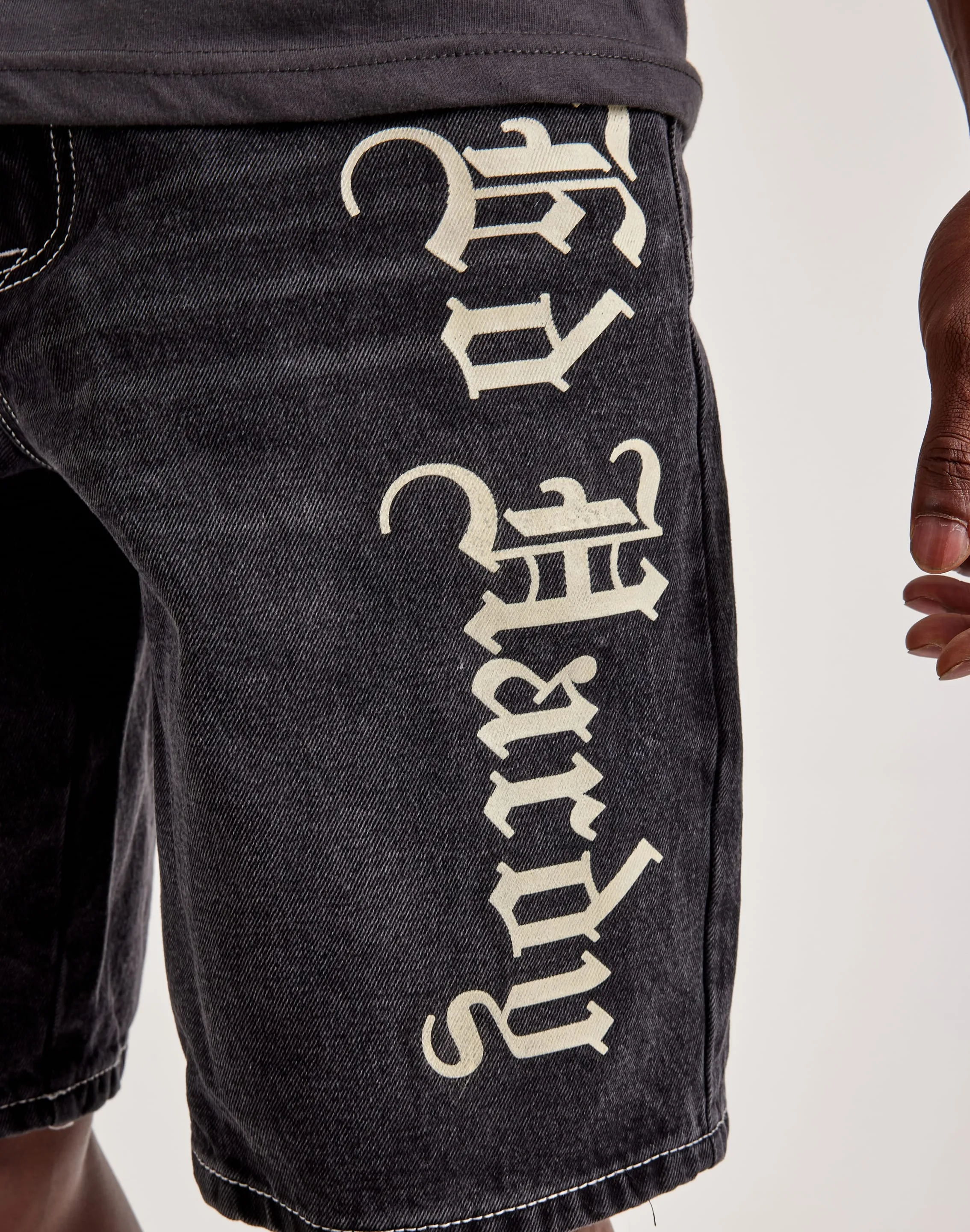 Next Core OdorResistant Ed Hardy Live Fast Denim Shorts