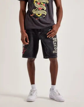 EcoFriendly Textiles Ed Hardy Live Fast Denim Shorts