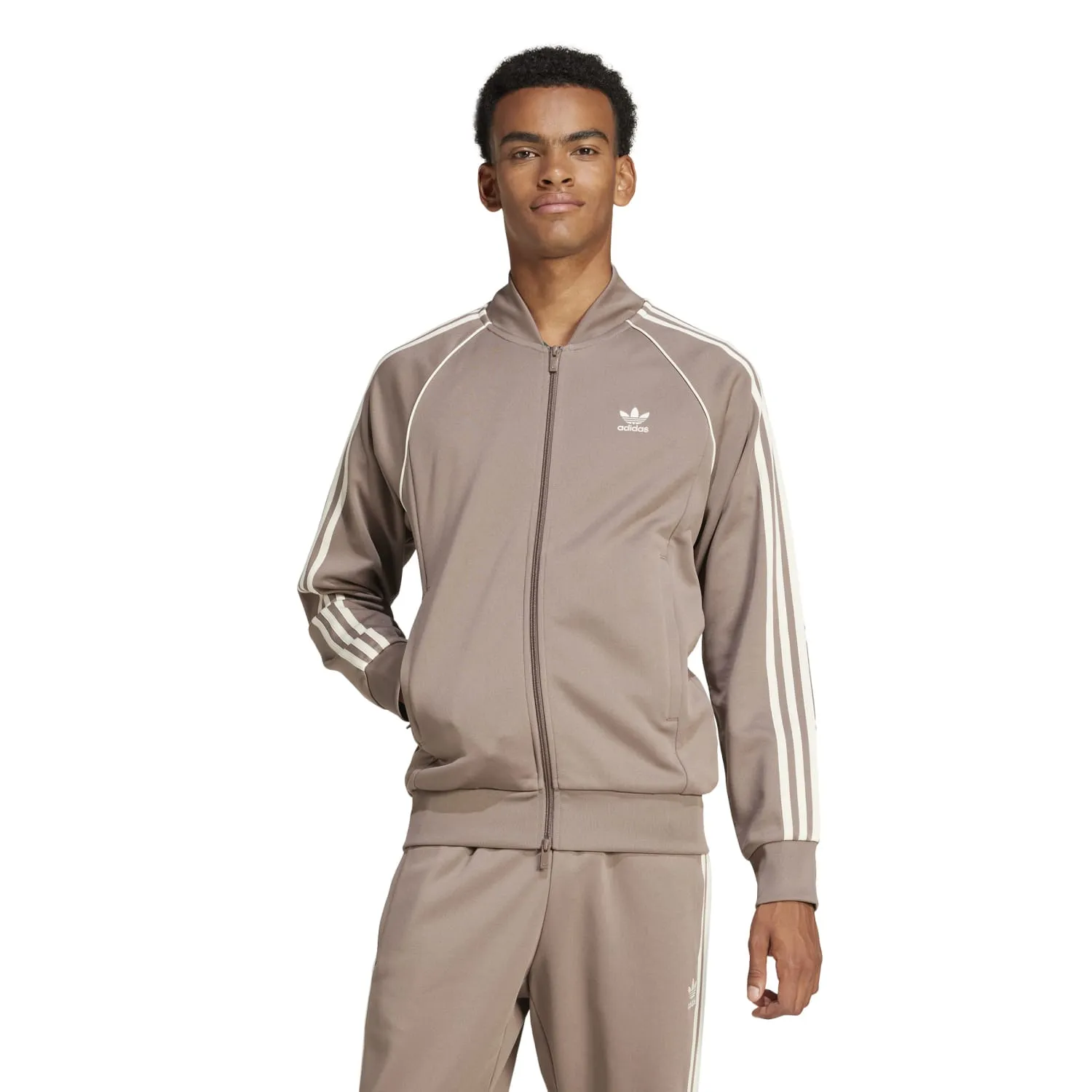 Smooth Edge Binding LowMaintenanceFabric Superstar Track Jacket - Mens