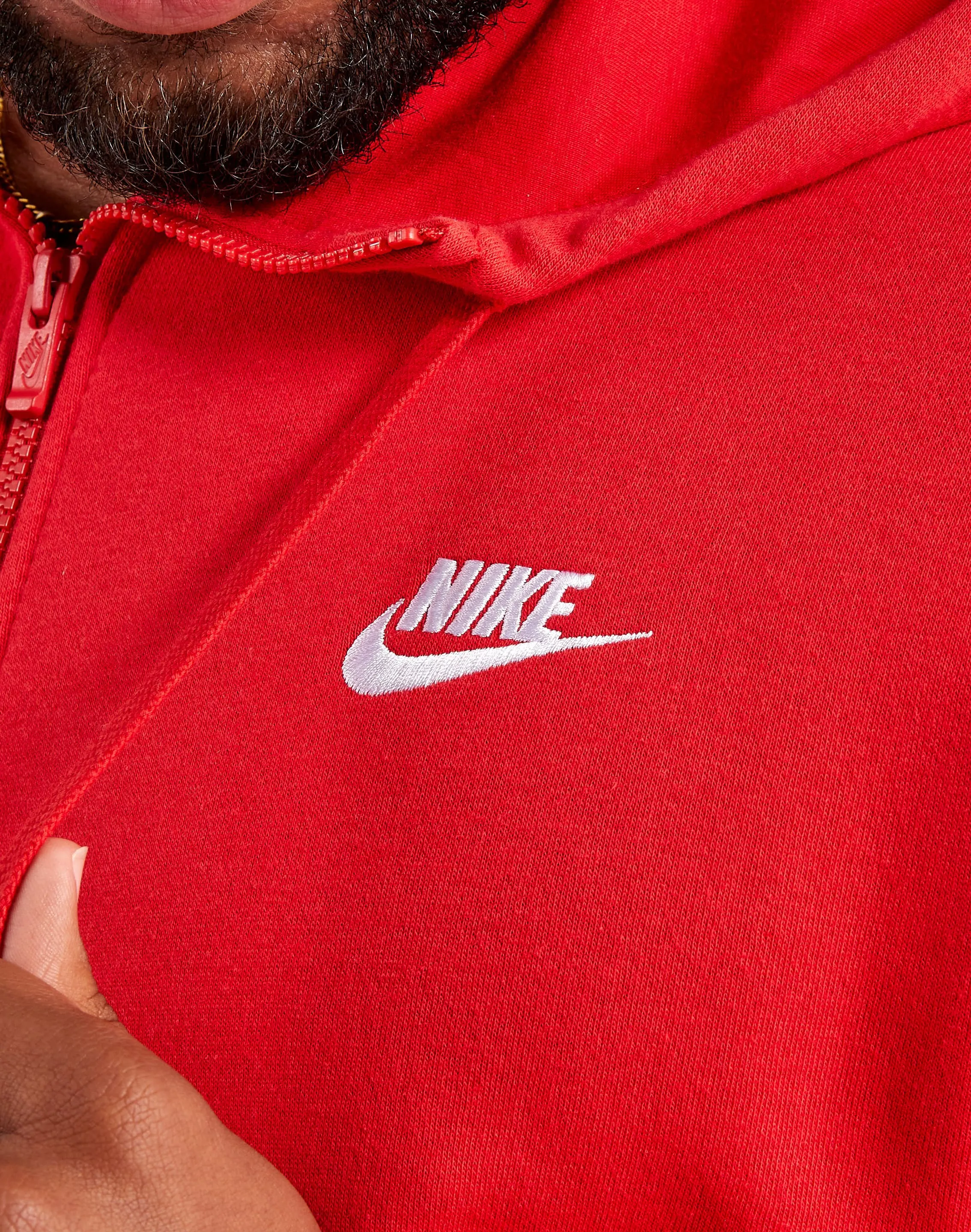 Nike Club Fleece Full-Zip Hoodie Clear Tone