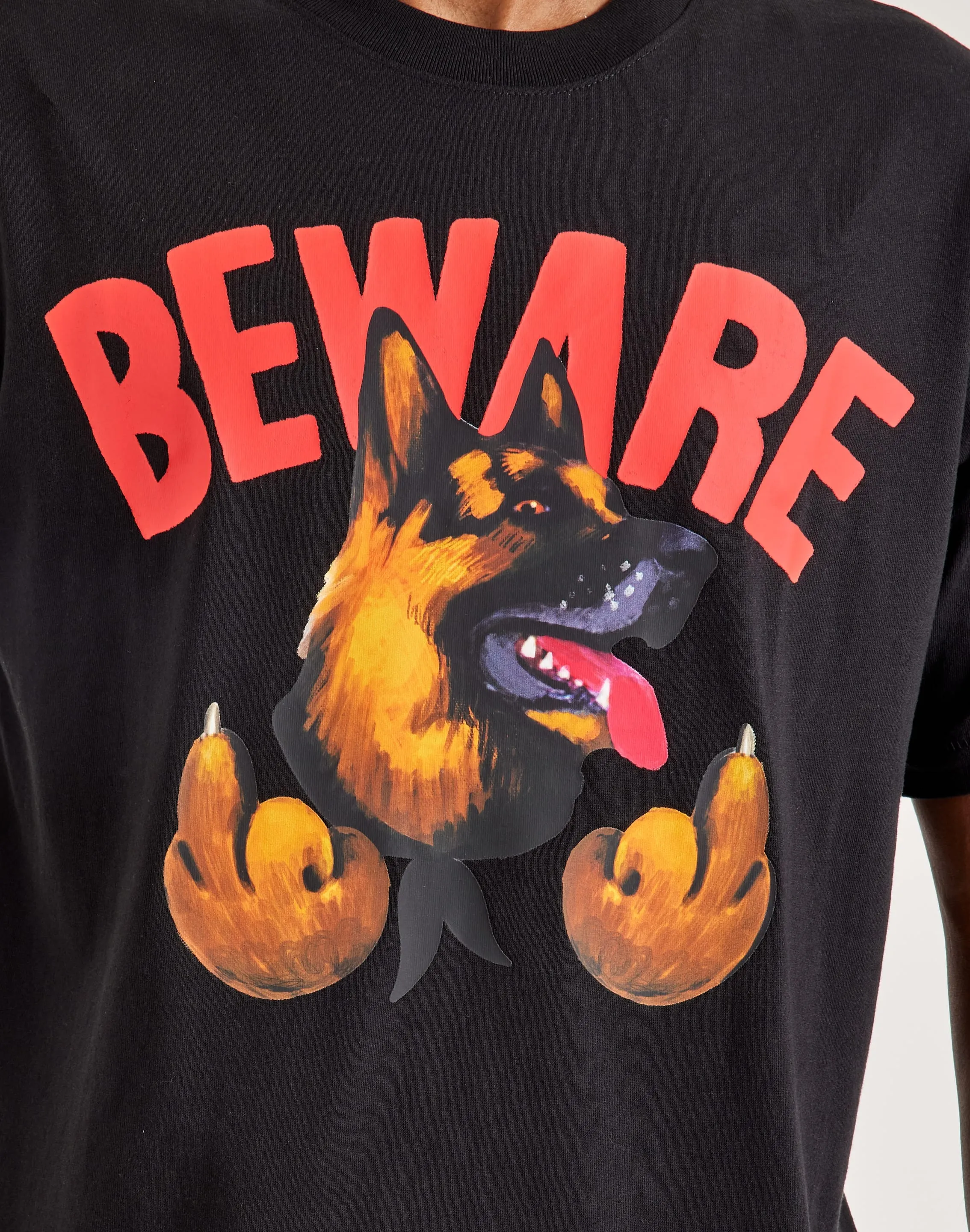 WrinkleResistantCloth Reflective accents Market Beware Tee