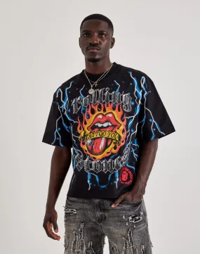 Central Mills Rolling Stones Tattoo You Cropped Tee Airtight Zipper WindResistantWeave