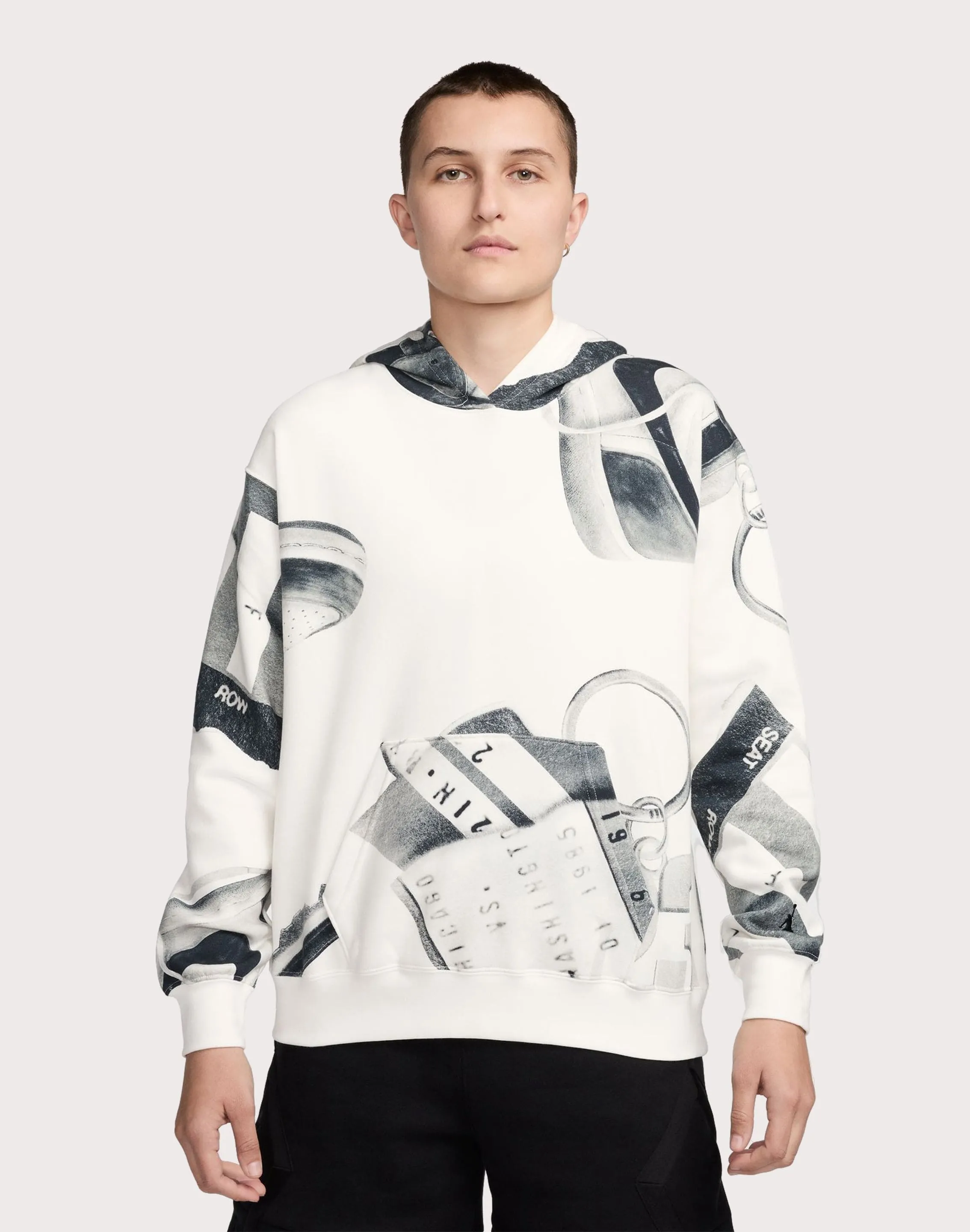 Relax Mode Jordan Brooklyn Fleece Printed Pullover Hoodie