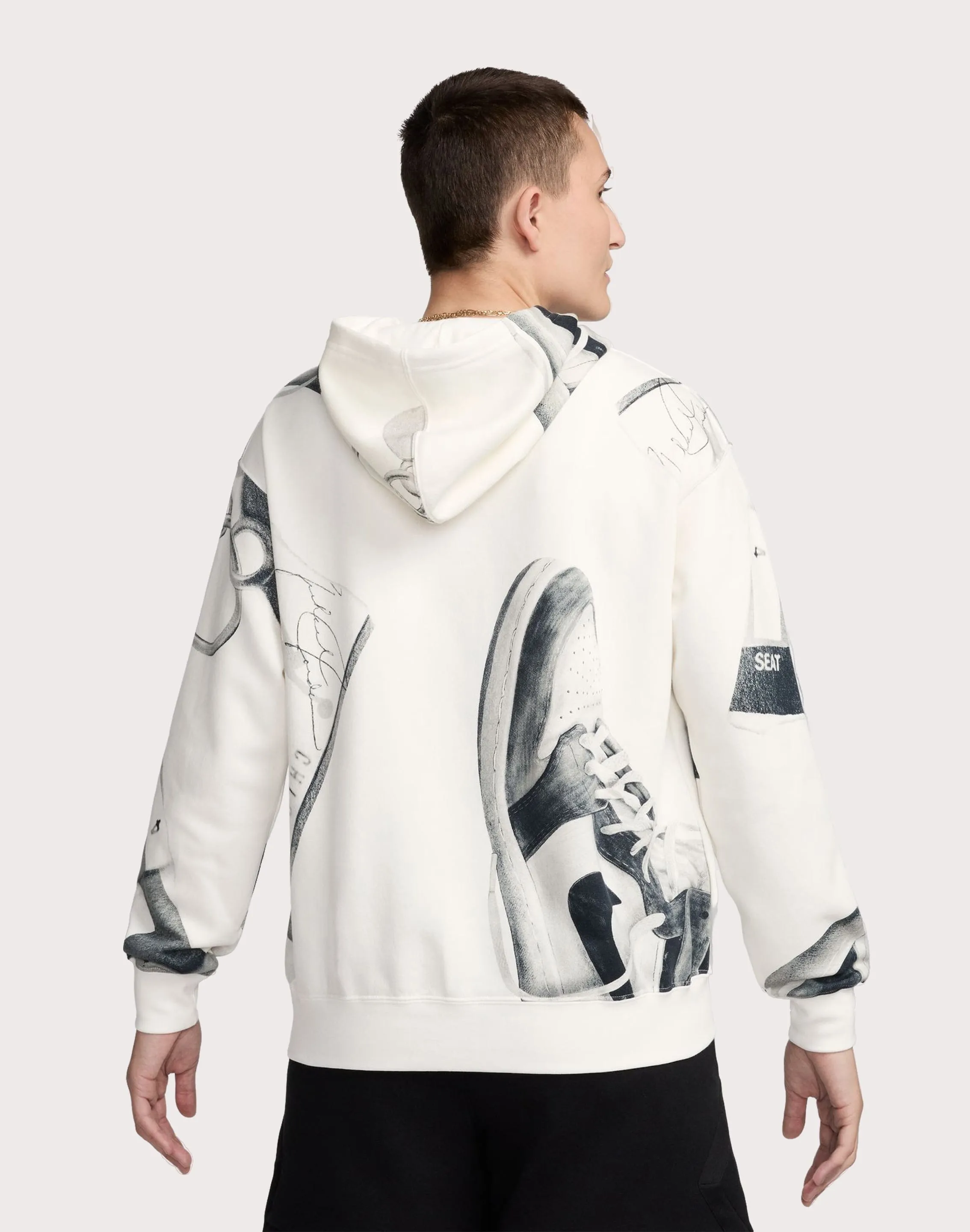Jordan Brooklyn Fleece Printed Pullover Hoodie Future Edge
