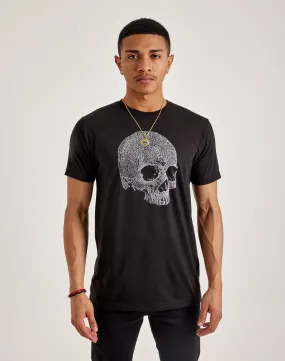 ButterSoftKnit LA Pop Art Word Art Dead Inside Skull Tee