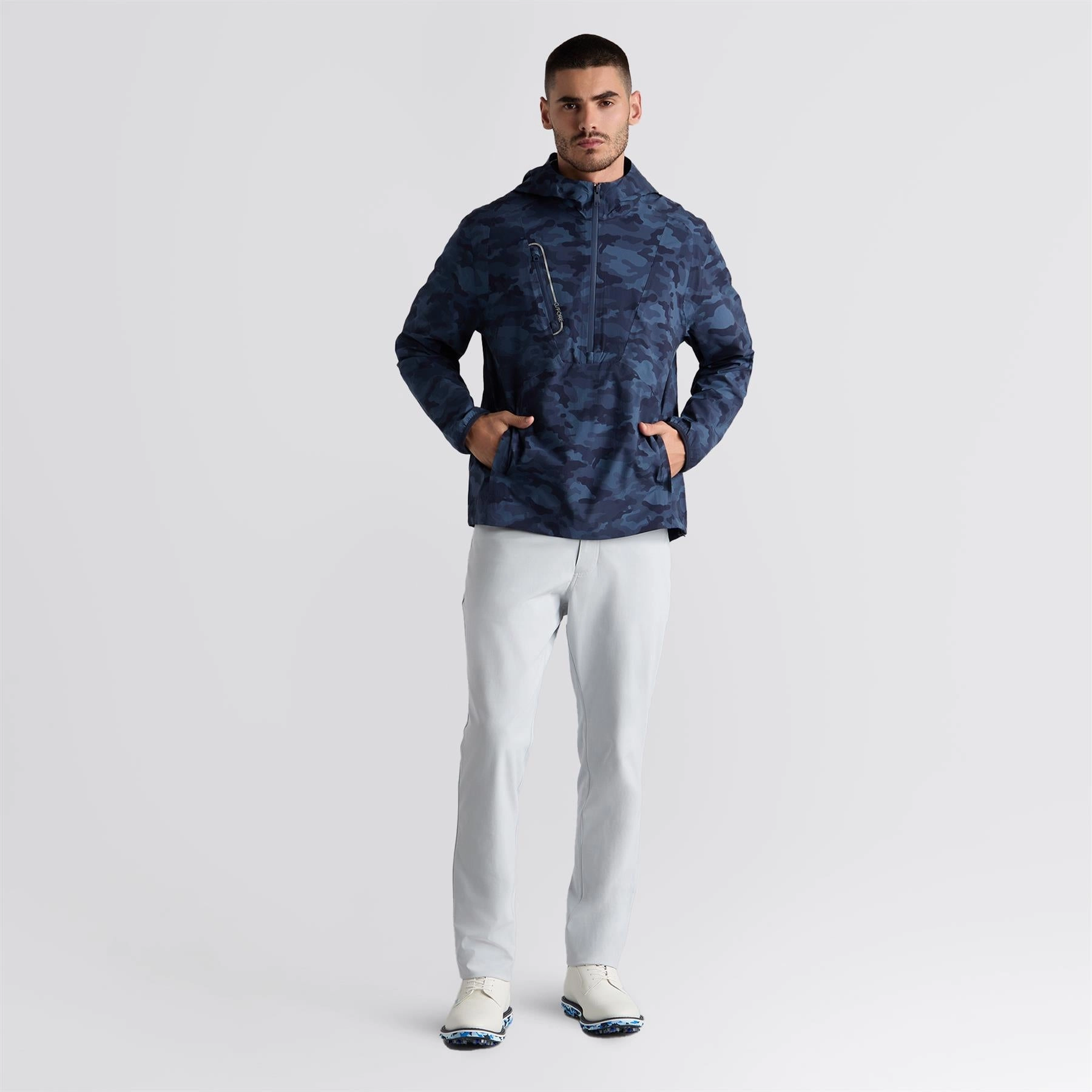 Cotton comfort PermeableCloth Tour 5 Pocket Straight Leg Trousers Nimbus