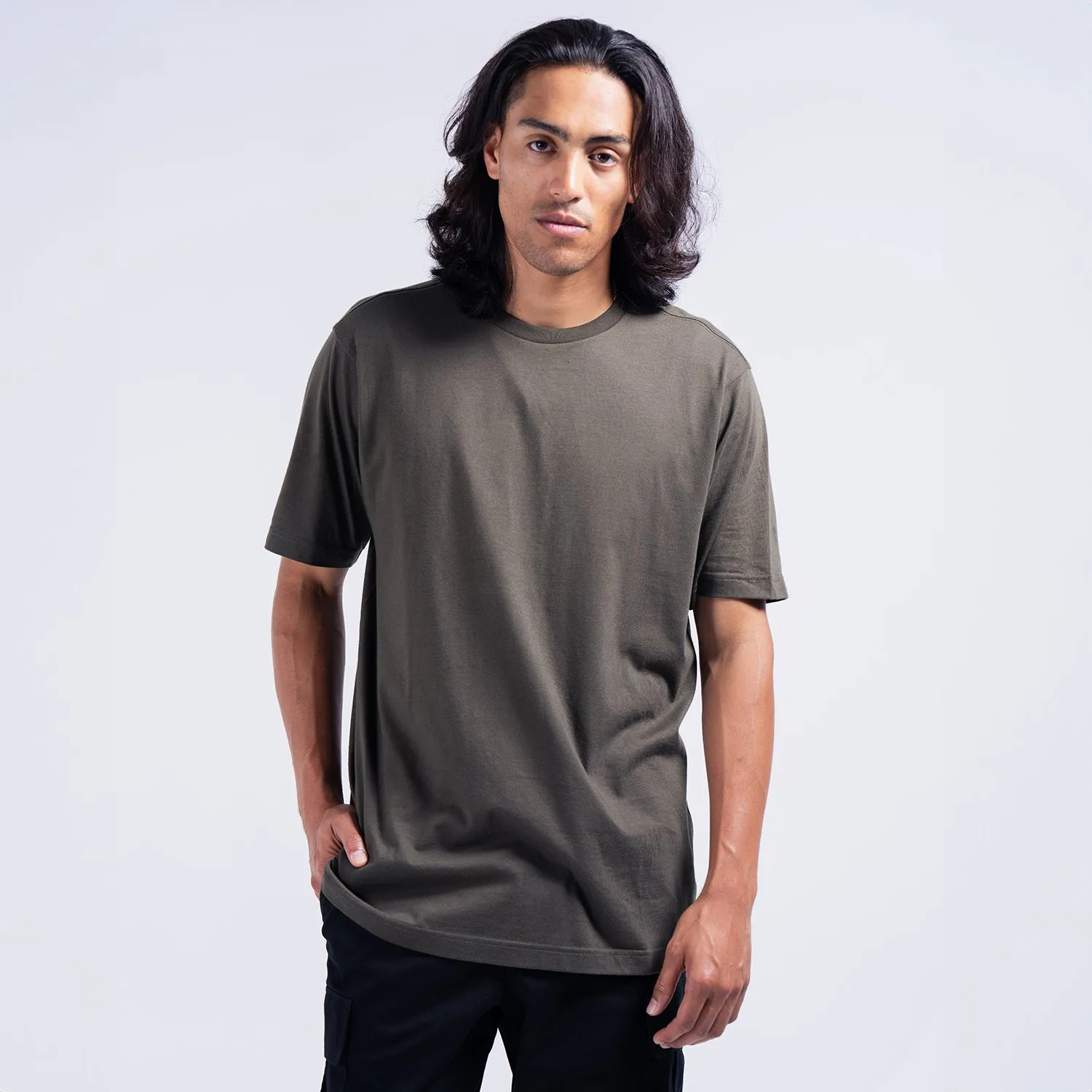 Elastic cuffs Shine Fit Classic Crew Tee - Mens