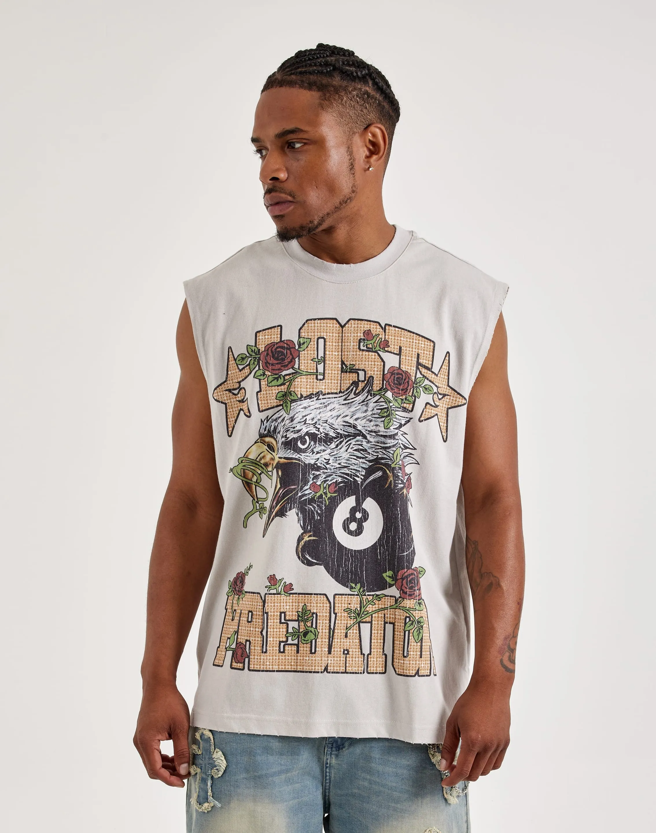 Paradise Lost Predator Muscle Tee elastic waistband