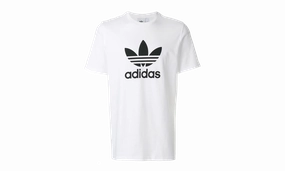 Trefoil T-shirt Mens Style : Cw0710 "White" Youth Glow DurableSeams