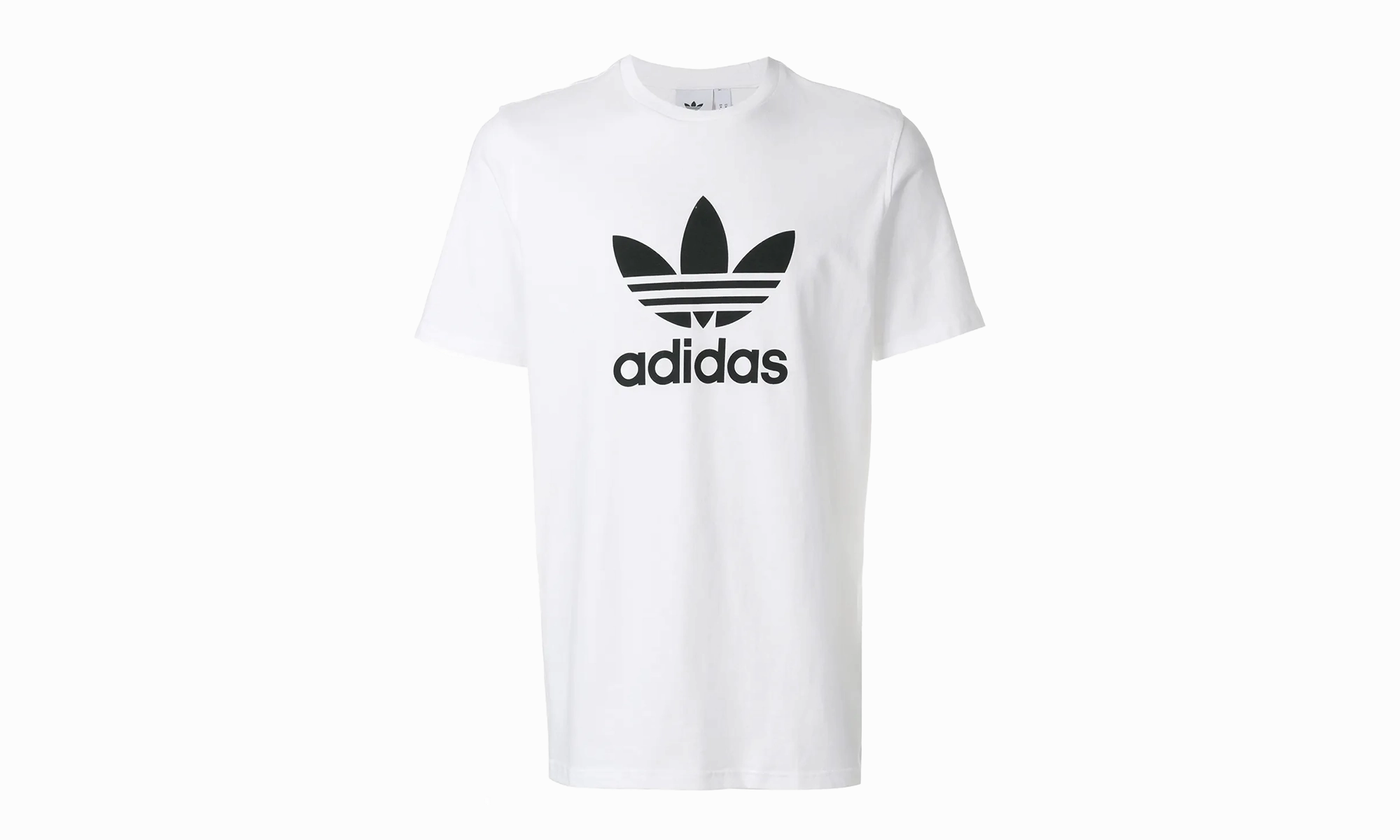 Trefoil T-shirt Mens Style : Cw0710 "White" Youth Glow DurableSeams
