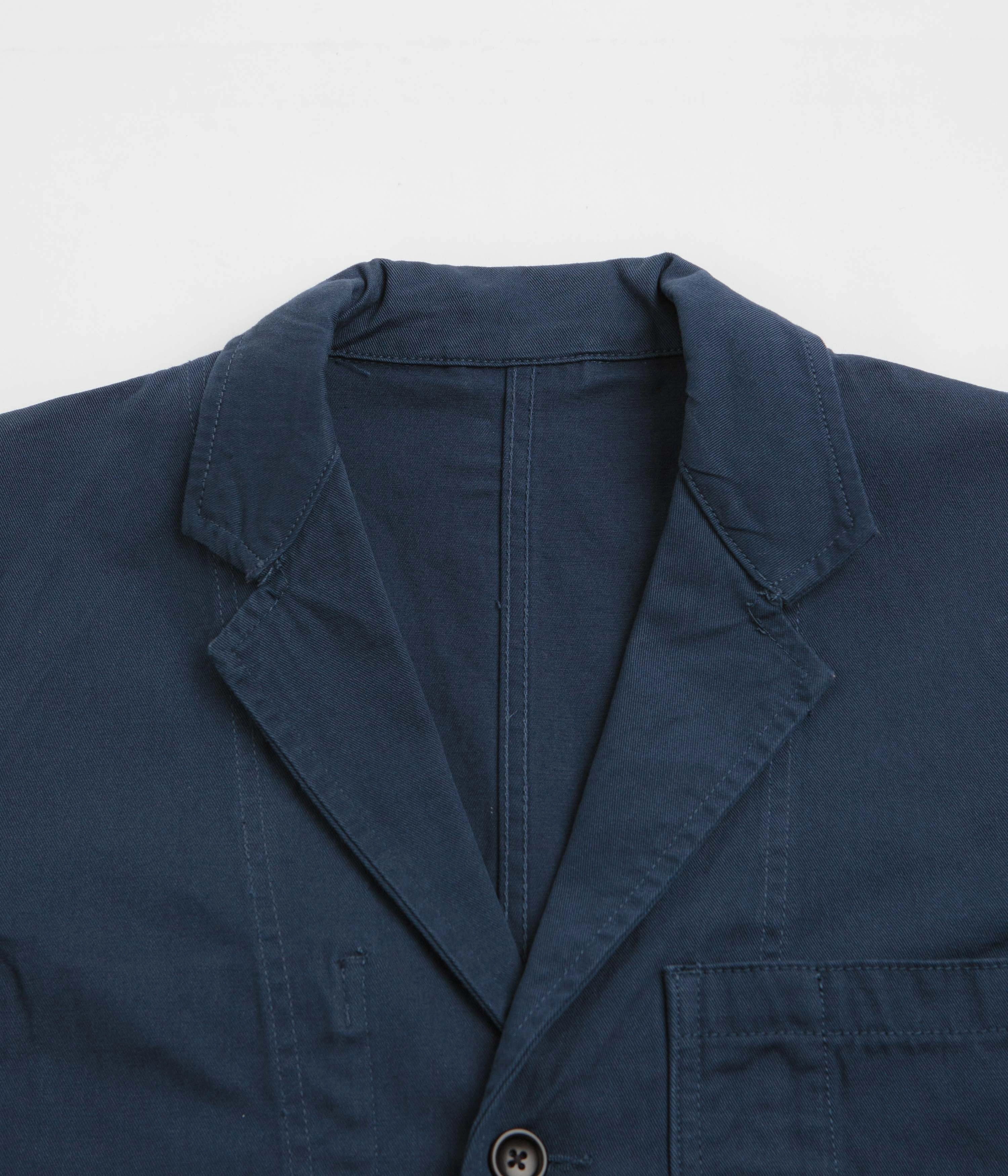 Service Works Drill Server Suit Jacket - Navy suitable for formal meetings afternoon