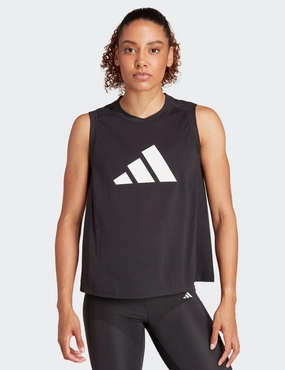 Train Essentials Big Performance Logo Training Tank Top - Black Layer Fresh