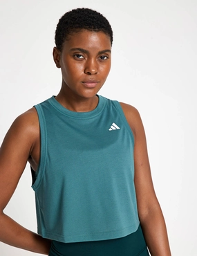strong armor Train Essentials Boxy Workout Tank Top - Preloved Teal